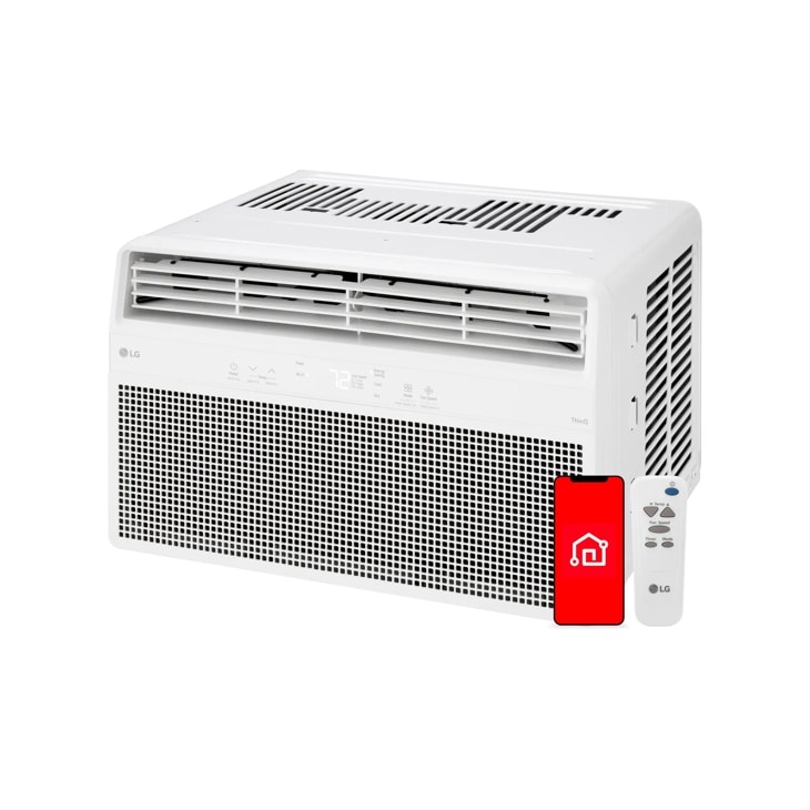 LG 10,000 BTU Smart Wi-Fi Enabled Window Air Conditioner, 450 Sq. Ft.