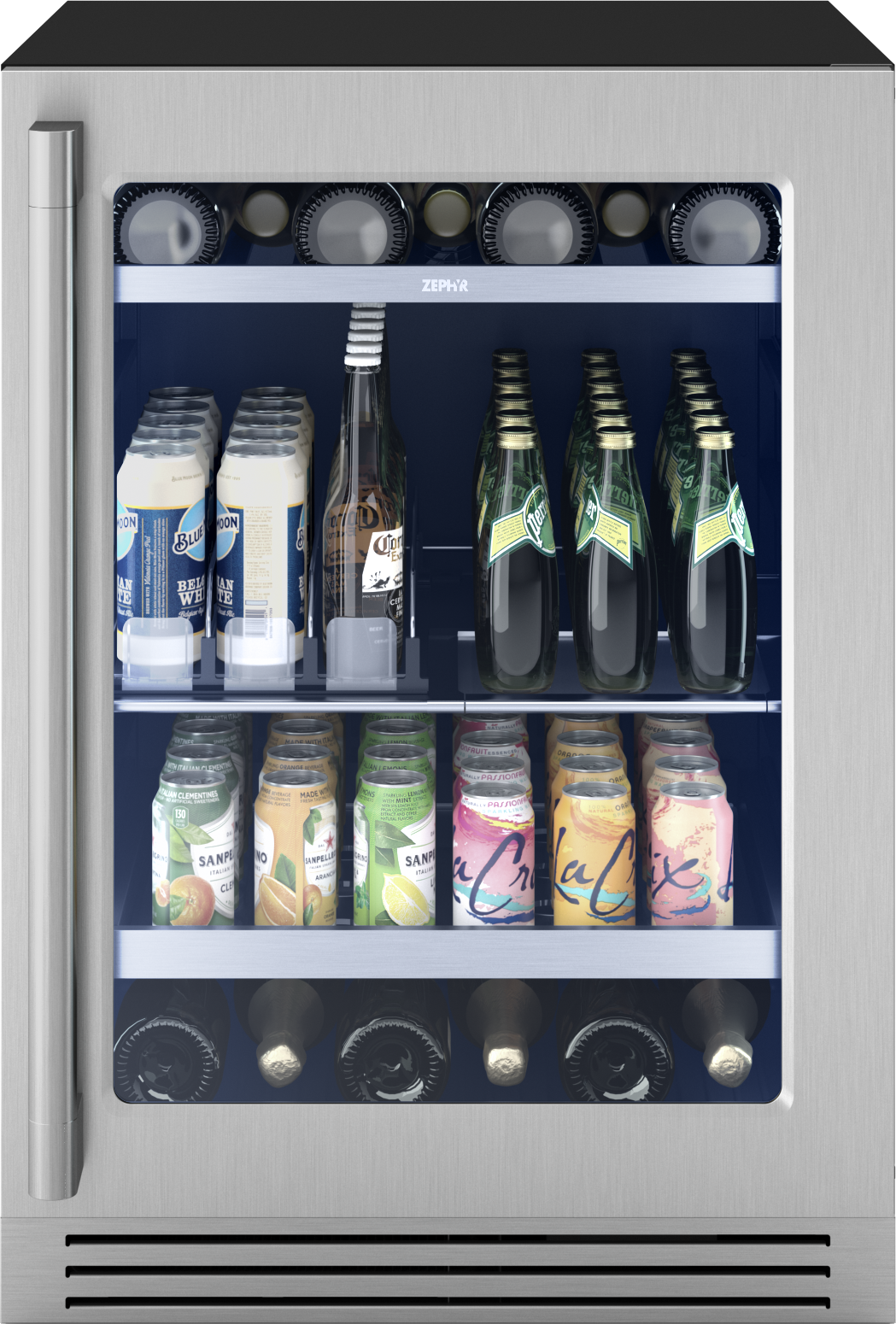 Zephyr Presrv Pro Bev Cooler, 24in, UC, SS+G, 1Z