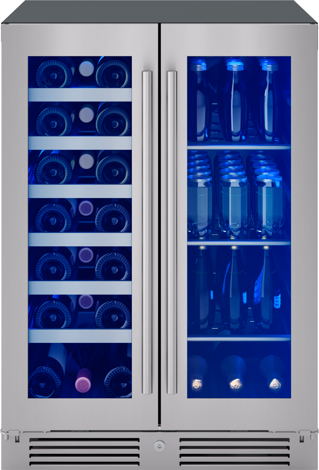 Zephyr Wine & Beverage Center 24", French Door, Dual Zone