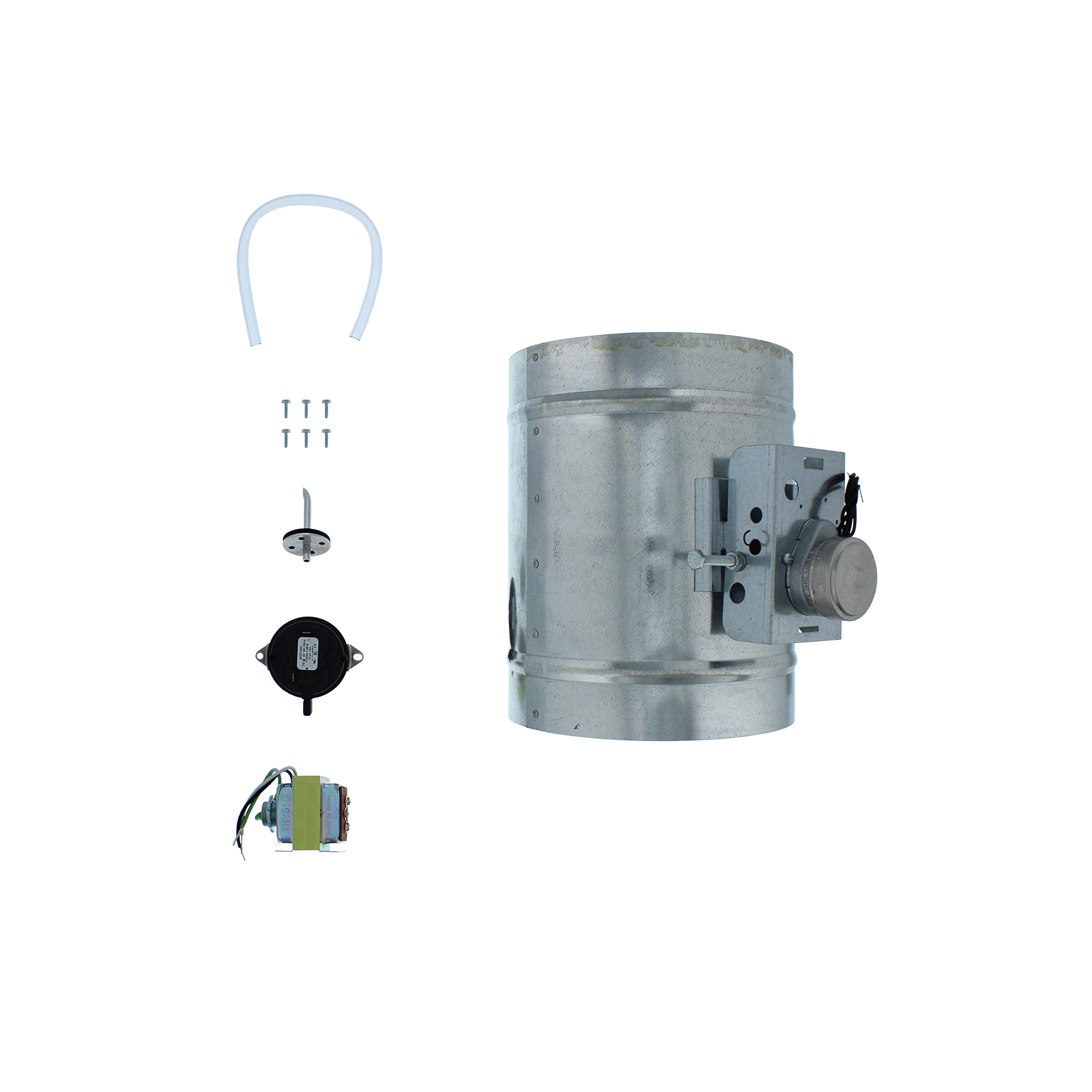 Zephyr 6" Round Universal Make-Up Air Damper Kit up to 600 CFM