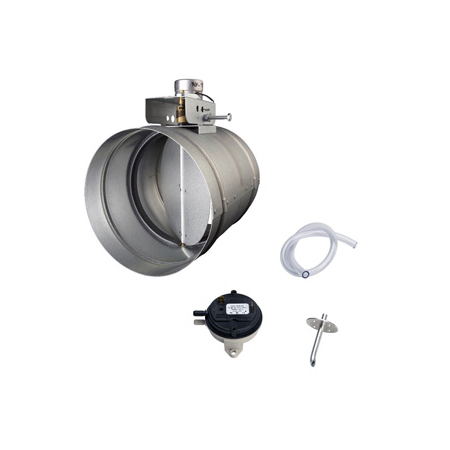 Zephyr 8" Round Universal Make-Up Air Damper Kit up to 1000 CFM