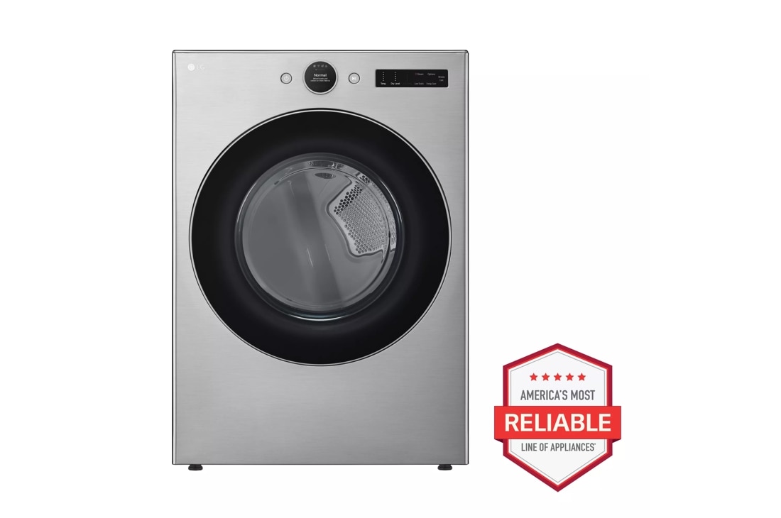 LG 7.4 cu. ft. Ultra Large Capacity Smart Front Load Electric Energy Star Dryer with Sensor Dry & Steam Technology