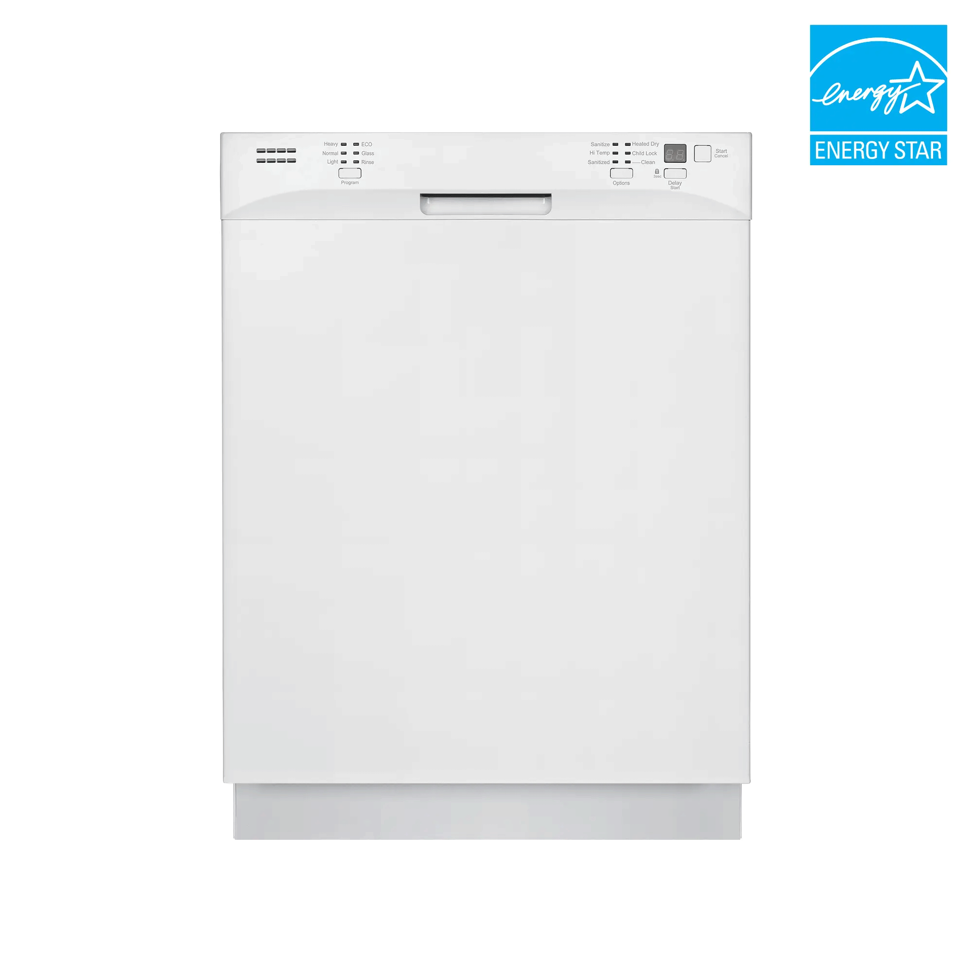 Element Element Electronics 24 Front Control Built-in Dishwasher - White (ENB6632PEBW)
