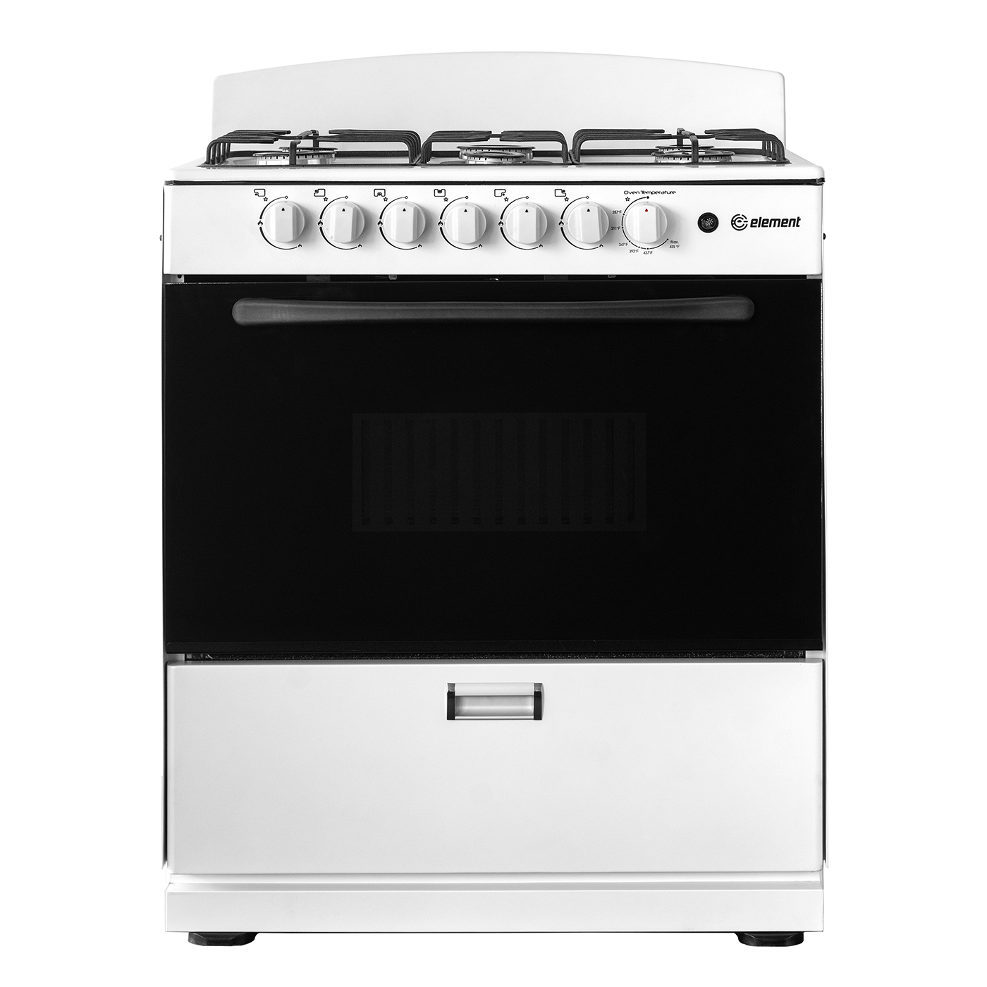Element Element Electronics 4.0 cu. ft. 30, 6-Burner Gas Range (EEGR3A6MCCW)