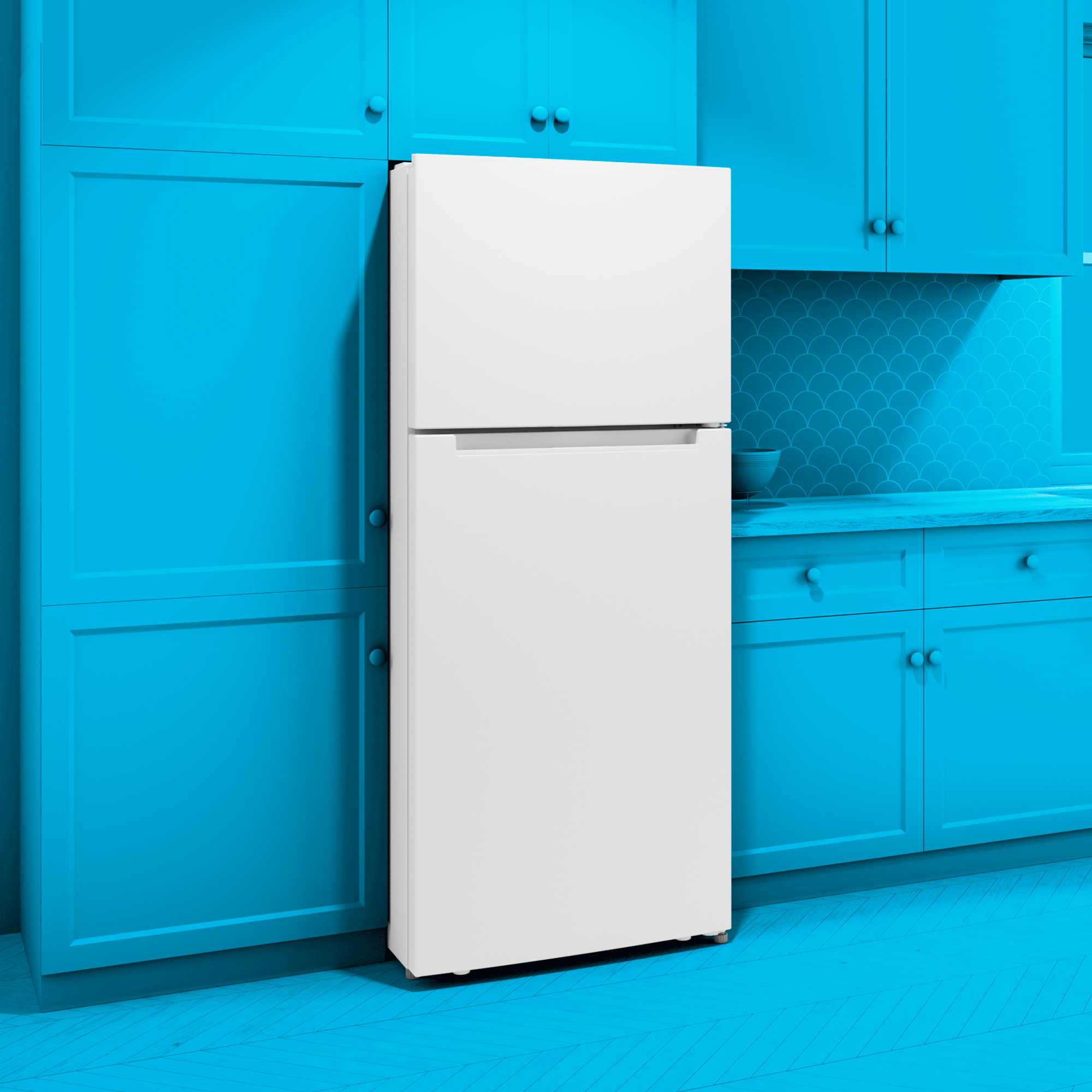 Element Electronics 17.6 cu. ft. Top Freezer Refrigerator, Ice Maker Ready - White, ENERGY STAR (ENR18TFGCW)