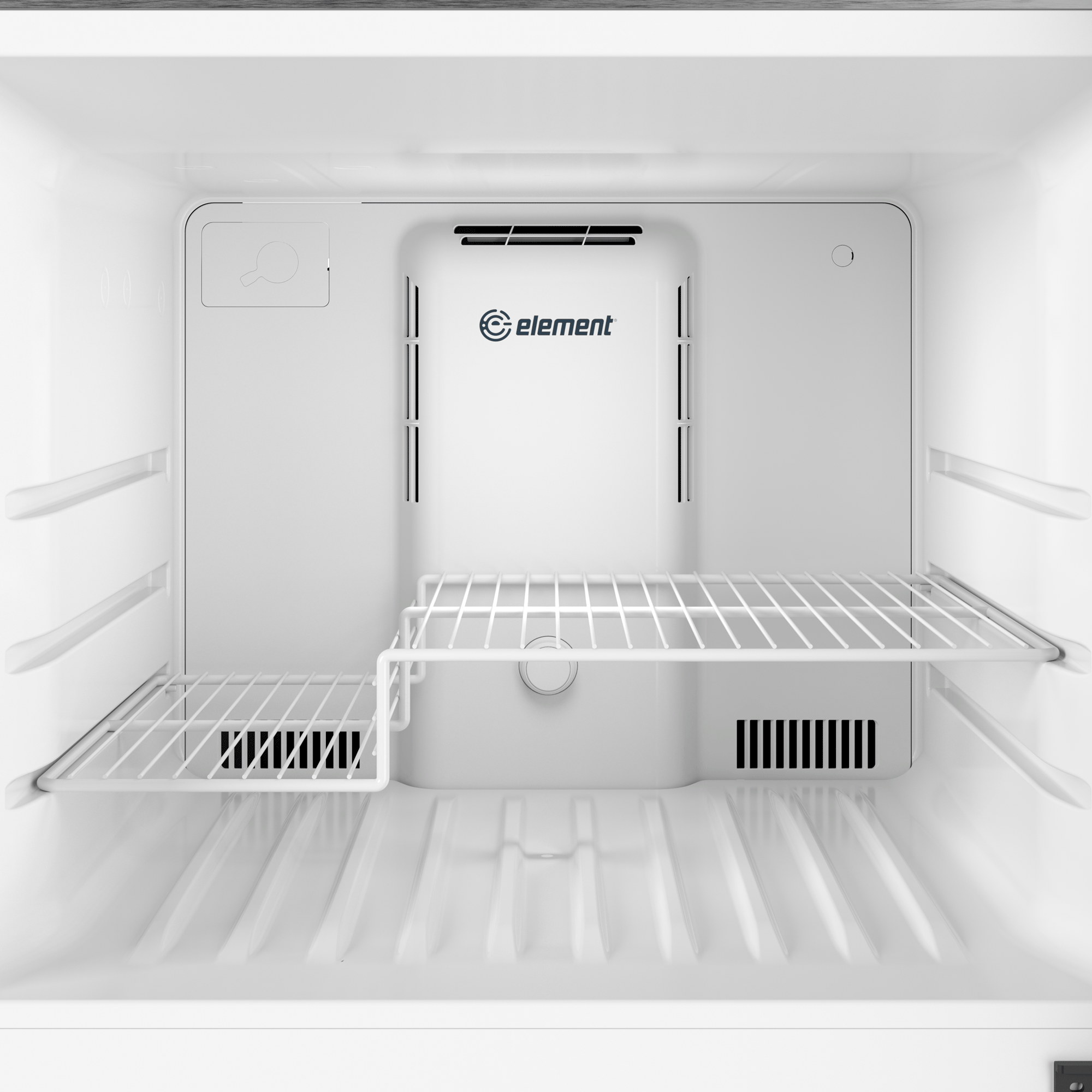 Element Electronics 17.6 cu. ft. Top Freezer Refrigerator, Ice Maker Ready - White, ENERGY STAR (ENR18TFGCW)