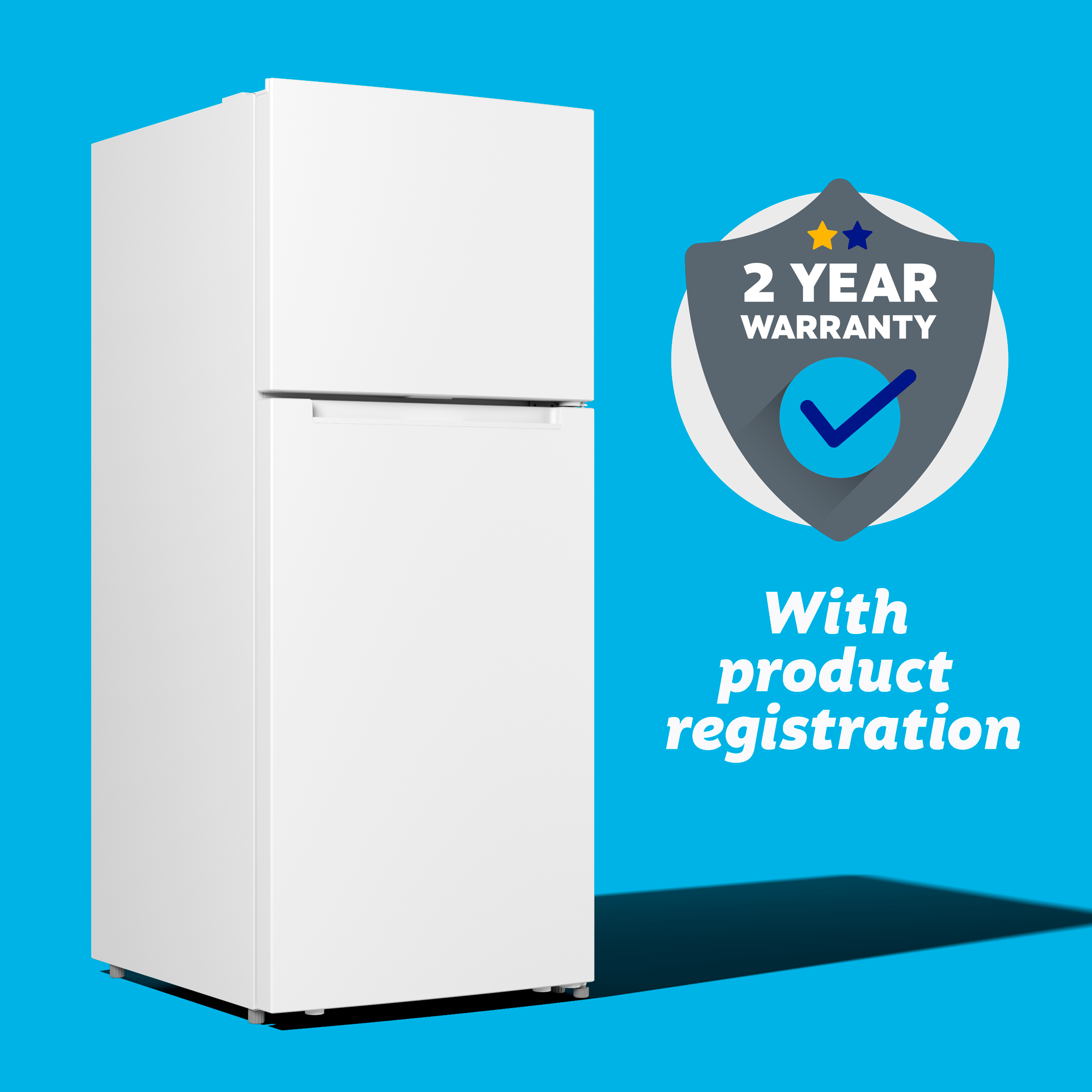 Element Electronics 17.6 cu. ft. Top Freezer Refrigerator, Ice Maker Ready - White, ENERGY STAR (ENR18TFGCW)