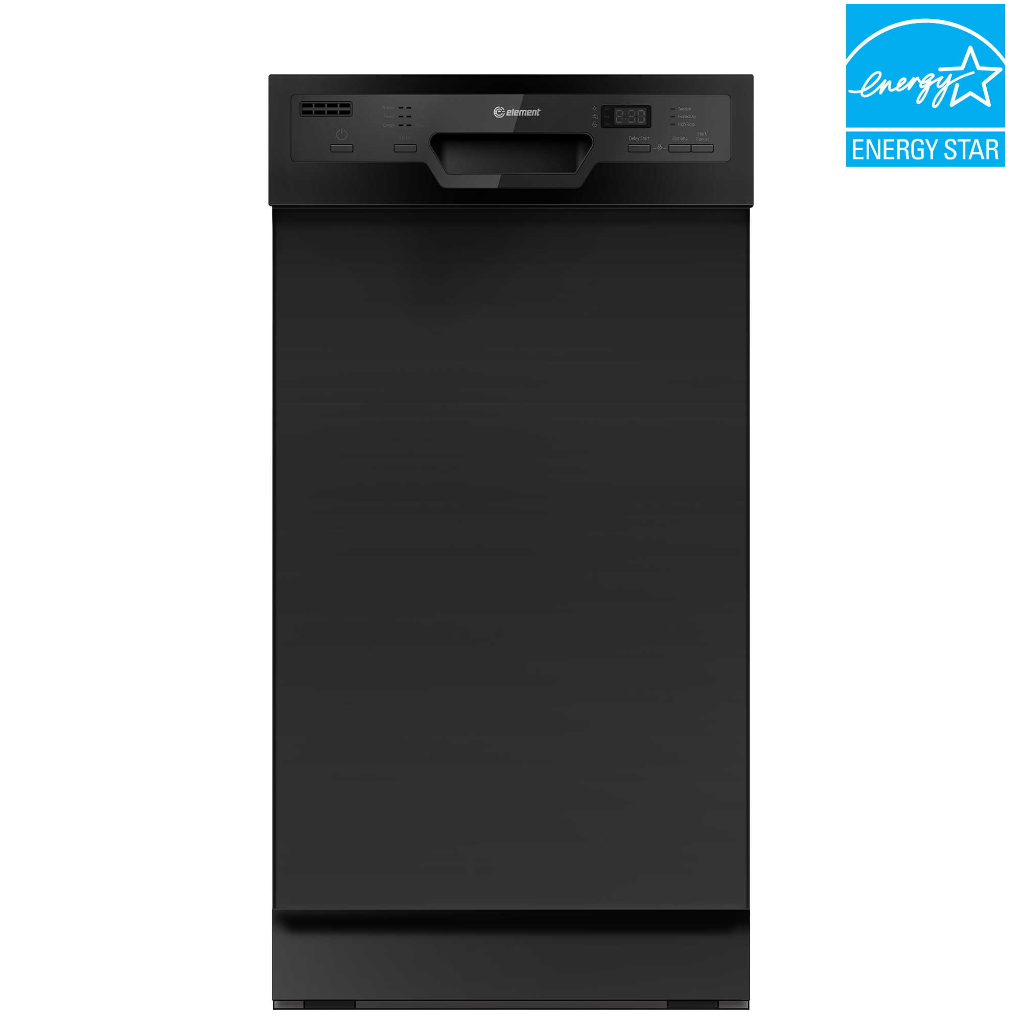 Element Element Electronics 18 Front Control Built-in Dishwasher - Black (ENB6632PEBB)