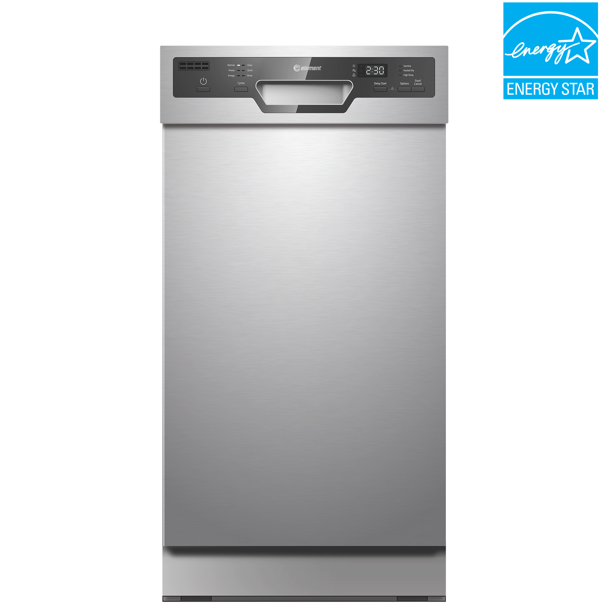 Element Element Electronics 18 Front Control Built-in Dishwasher - Stainless Steal (ENB6632PEBS)