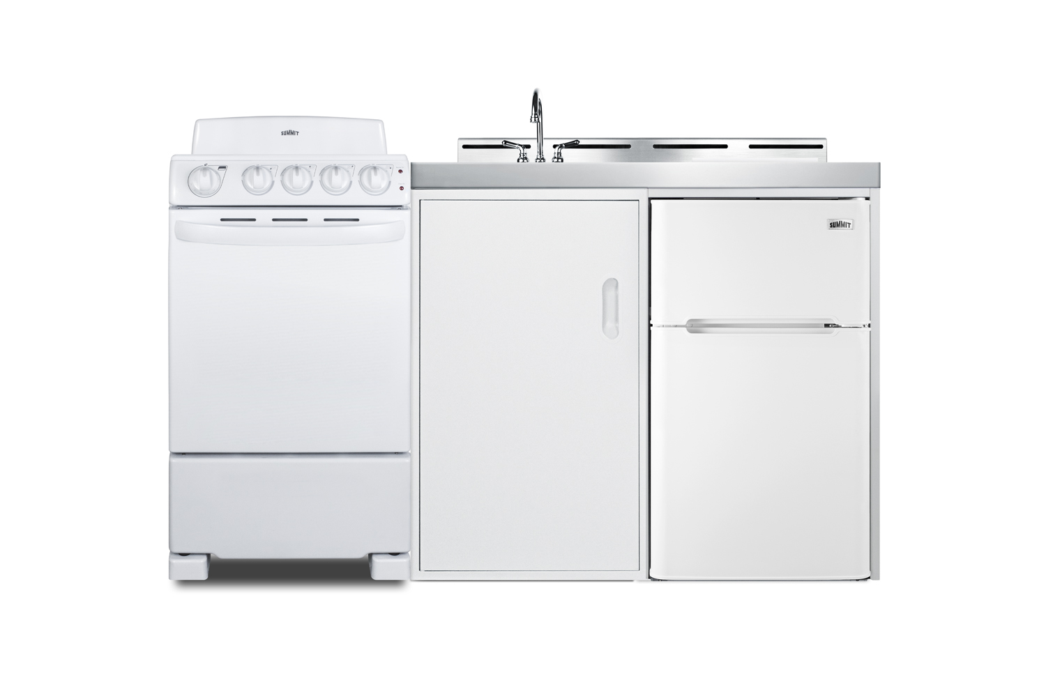 Summit 60 Wide All-in-One Kitchenette with Electric Coil Range