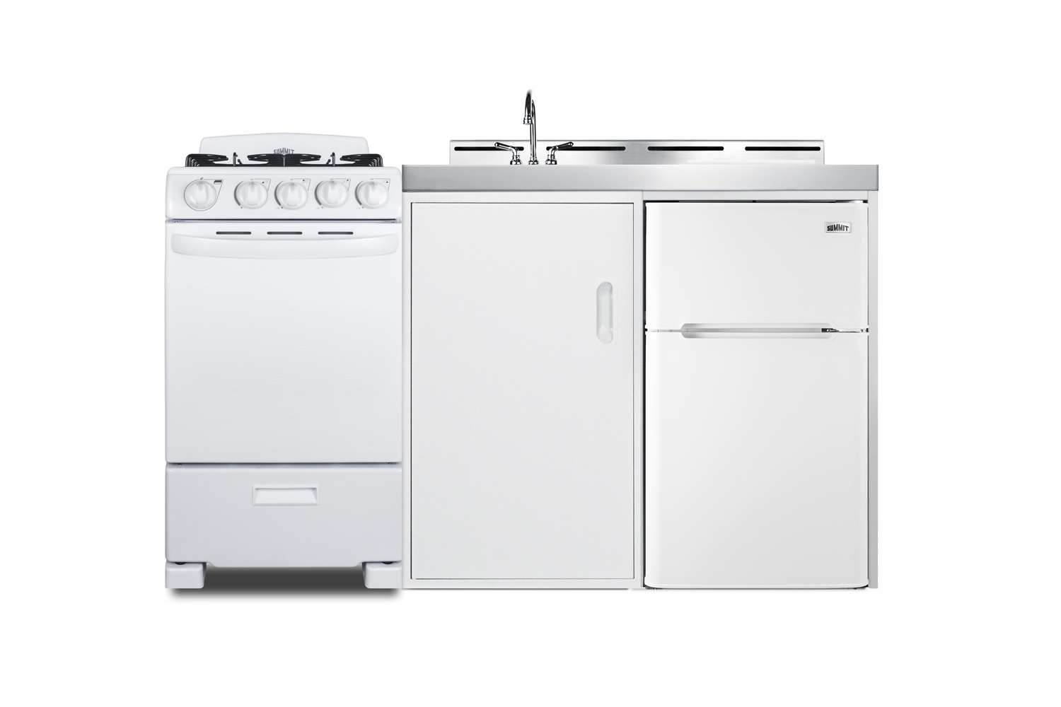 Summit 60 Wide All-in-One Kitchenette with Gas Range