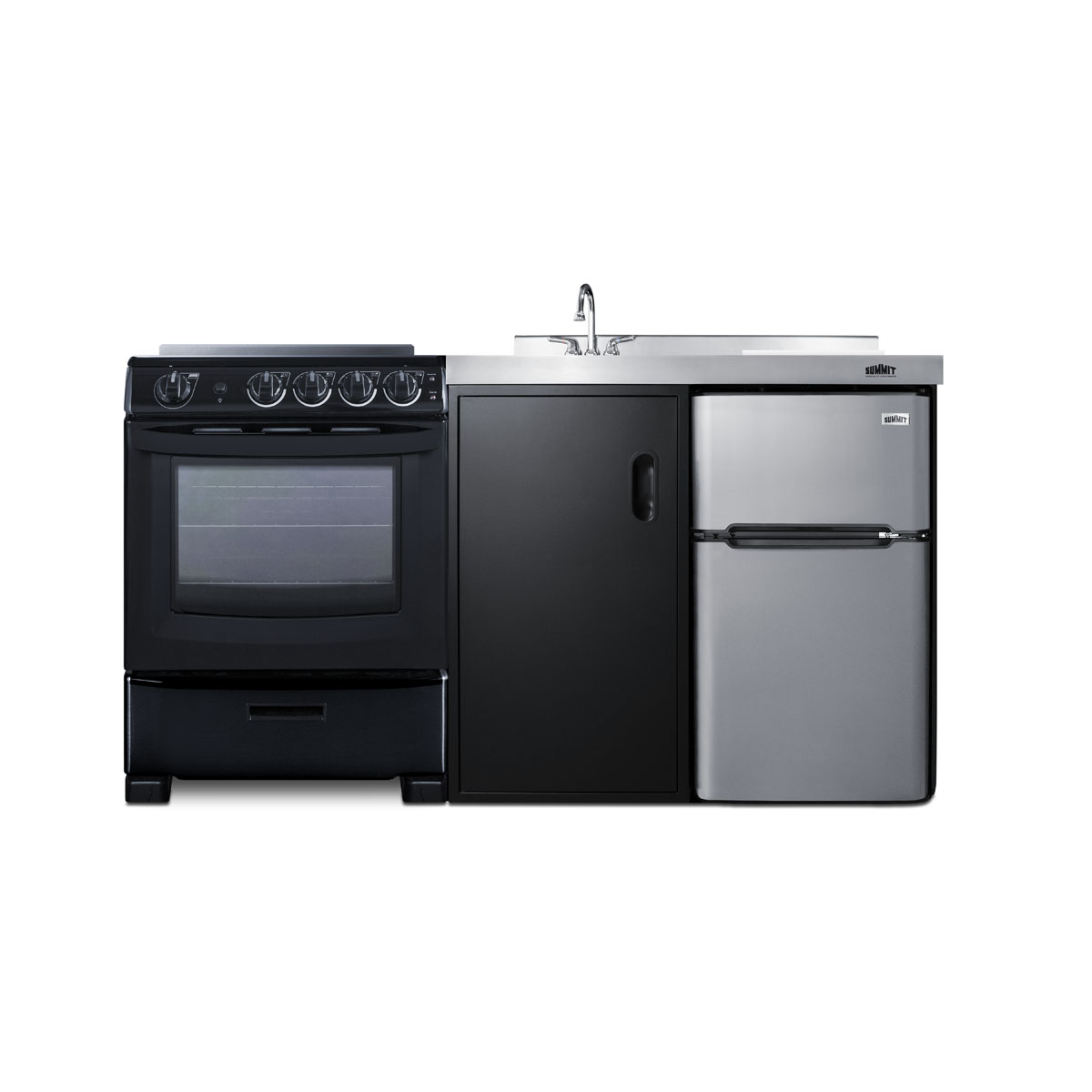 Summit 63 Wide All-in-One Kitchenette with Electric Range