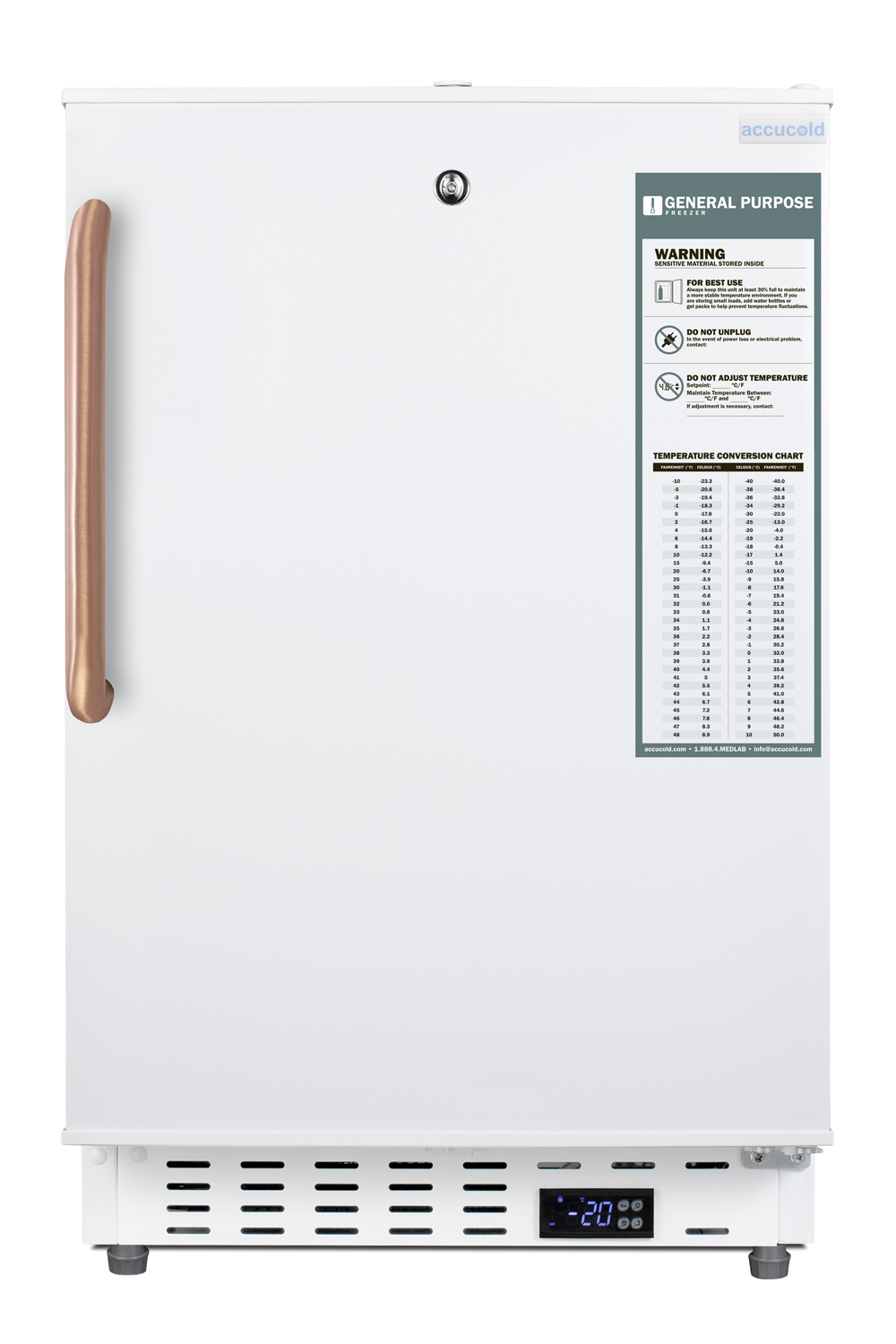 Summit 20 Wide Built-In Vaccine All-Freezer, ADA Compliant