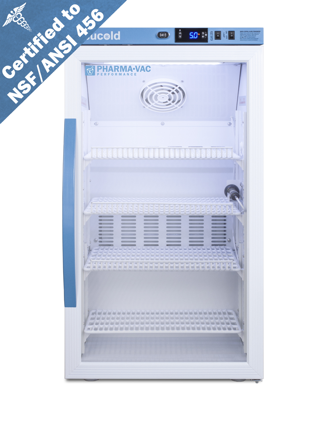 Summit 3 Cu.Ft. Counter Height Vaccine Refrigerator, Certified to NSF/ANSI 456 Vaccine Storage Standard