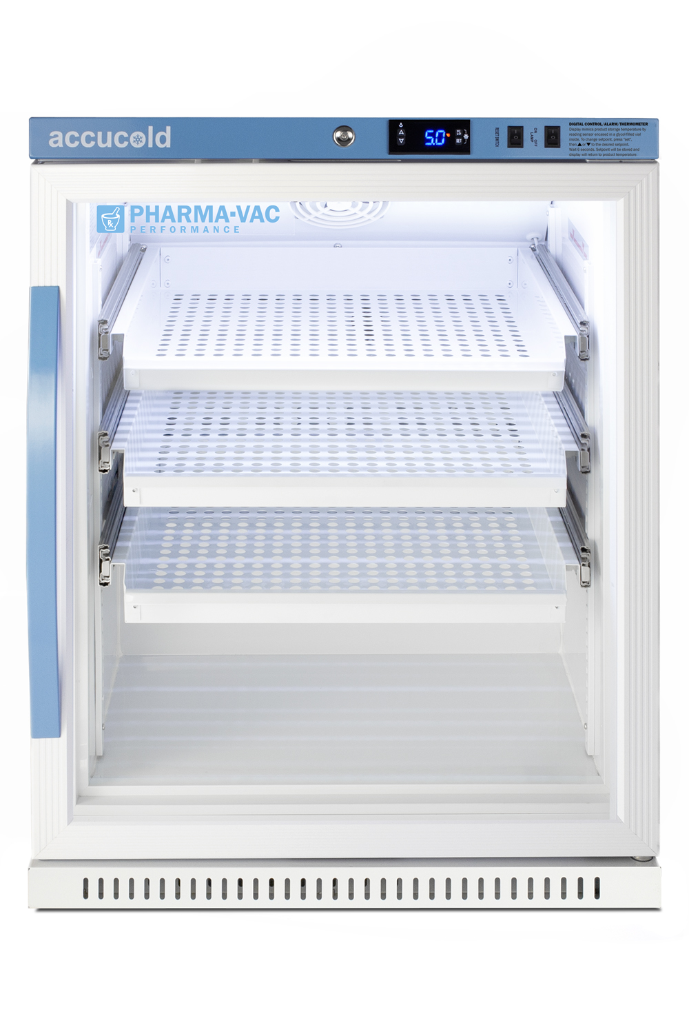 Summit 6 Cu.Ft. ADA Height Vaccine Refrigerator with Removable Drawers