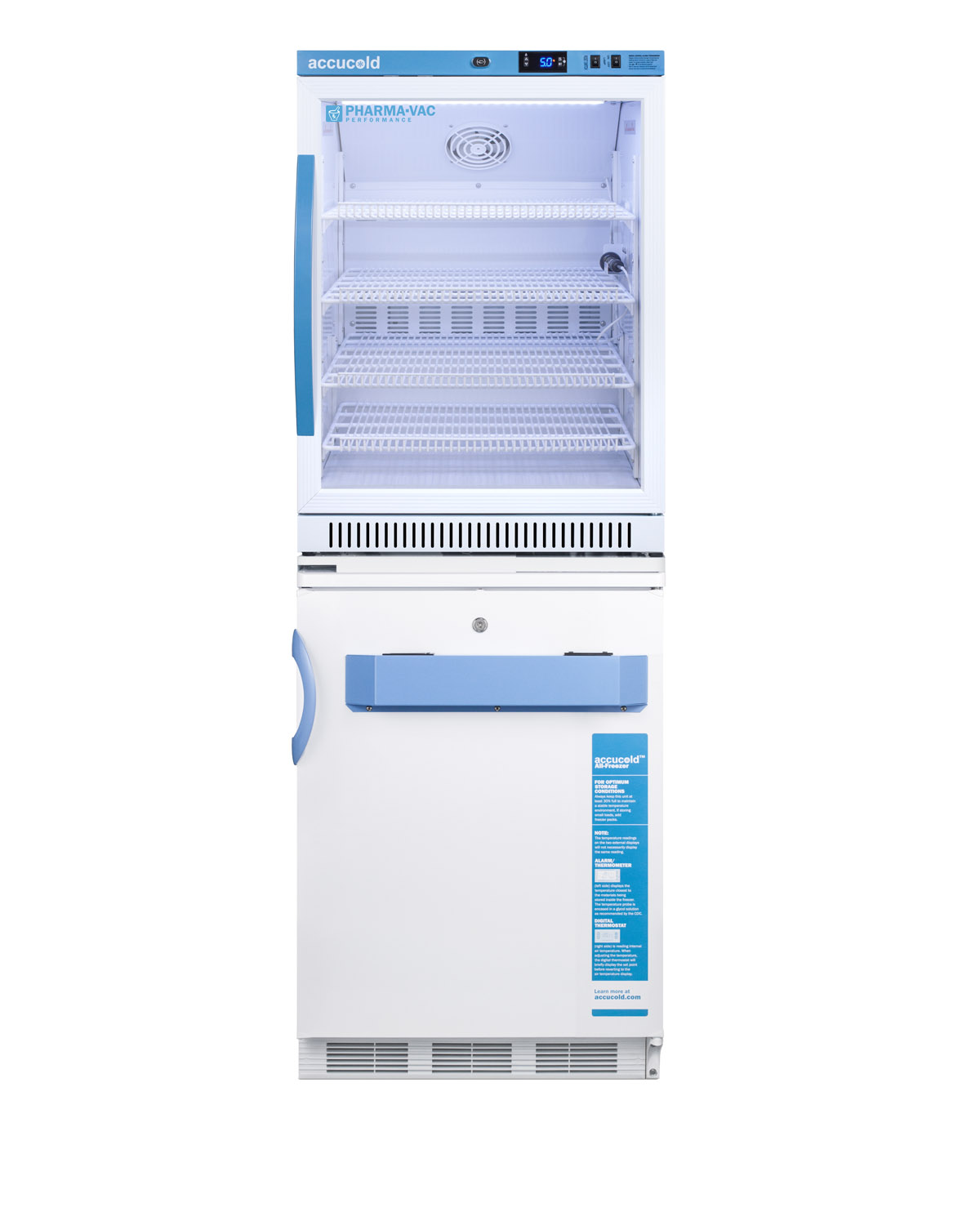 Summit 24 Wide All-Refrigerator/All-Freezer Combination