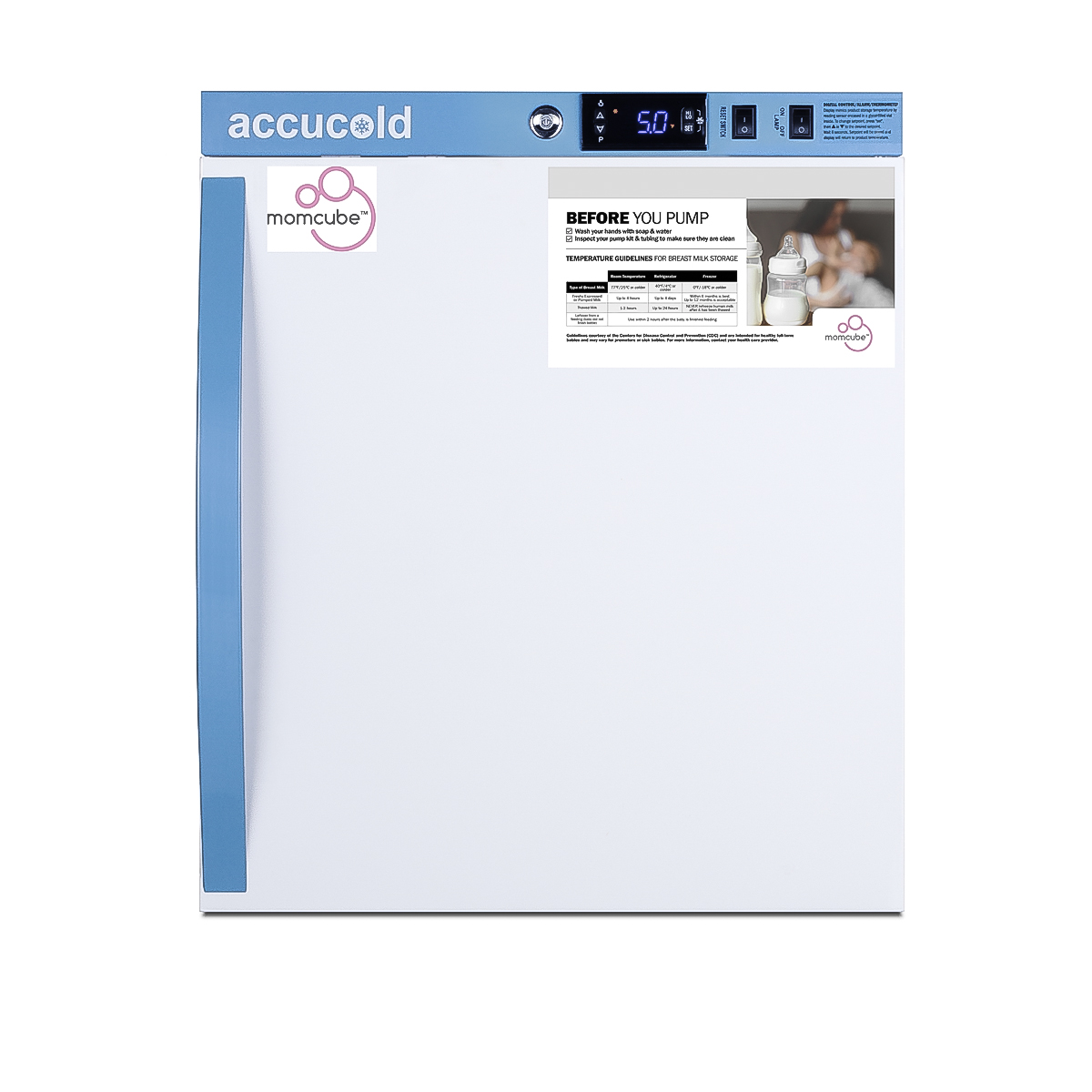 Summit 1.9 Cu.Ft. Countertop MOMCUBE Breast Milk Refrigerator