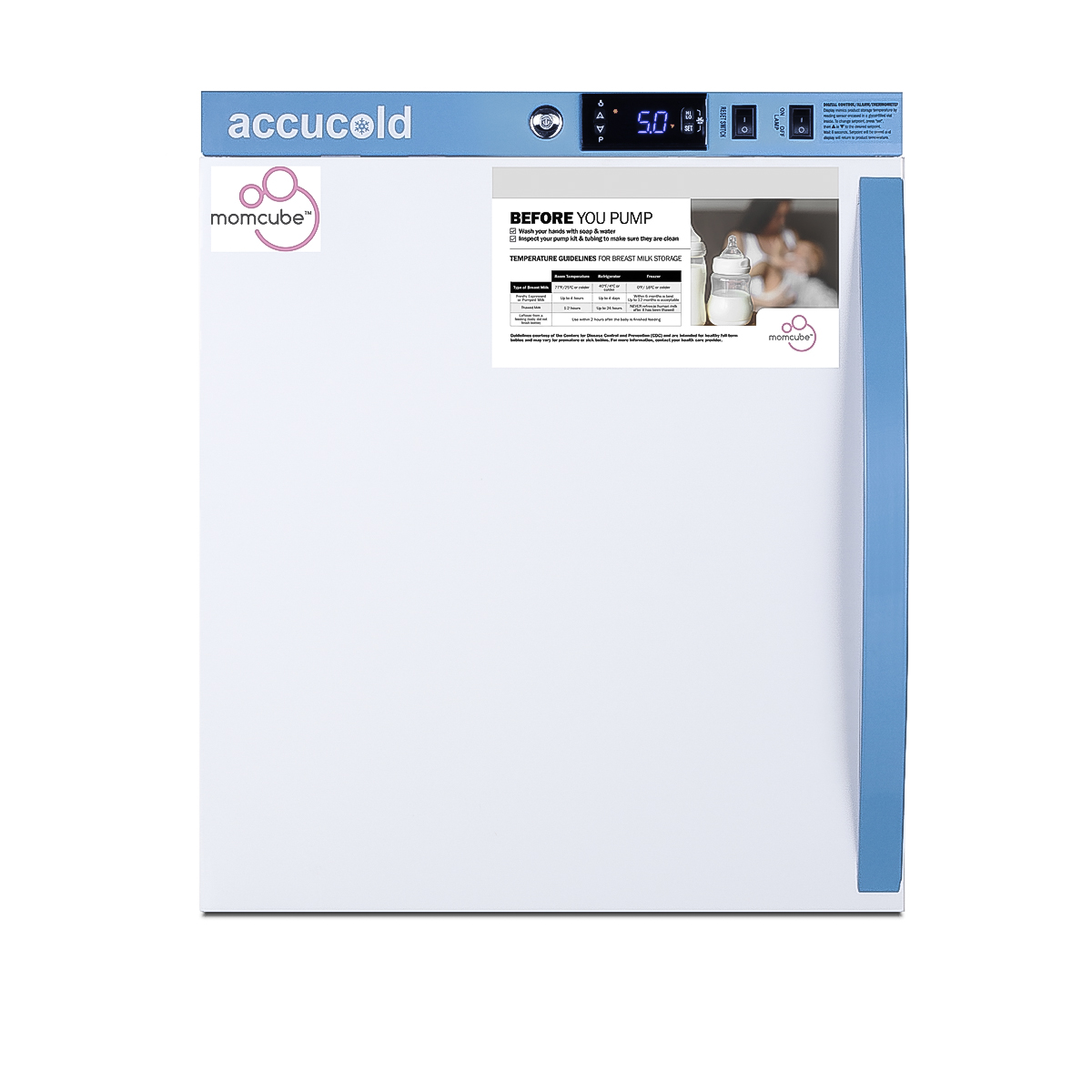 Summit 1.9 Cu.Ft. Countertop MOMCUBE Breast Milk Refrigerator