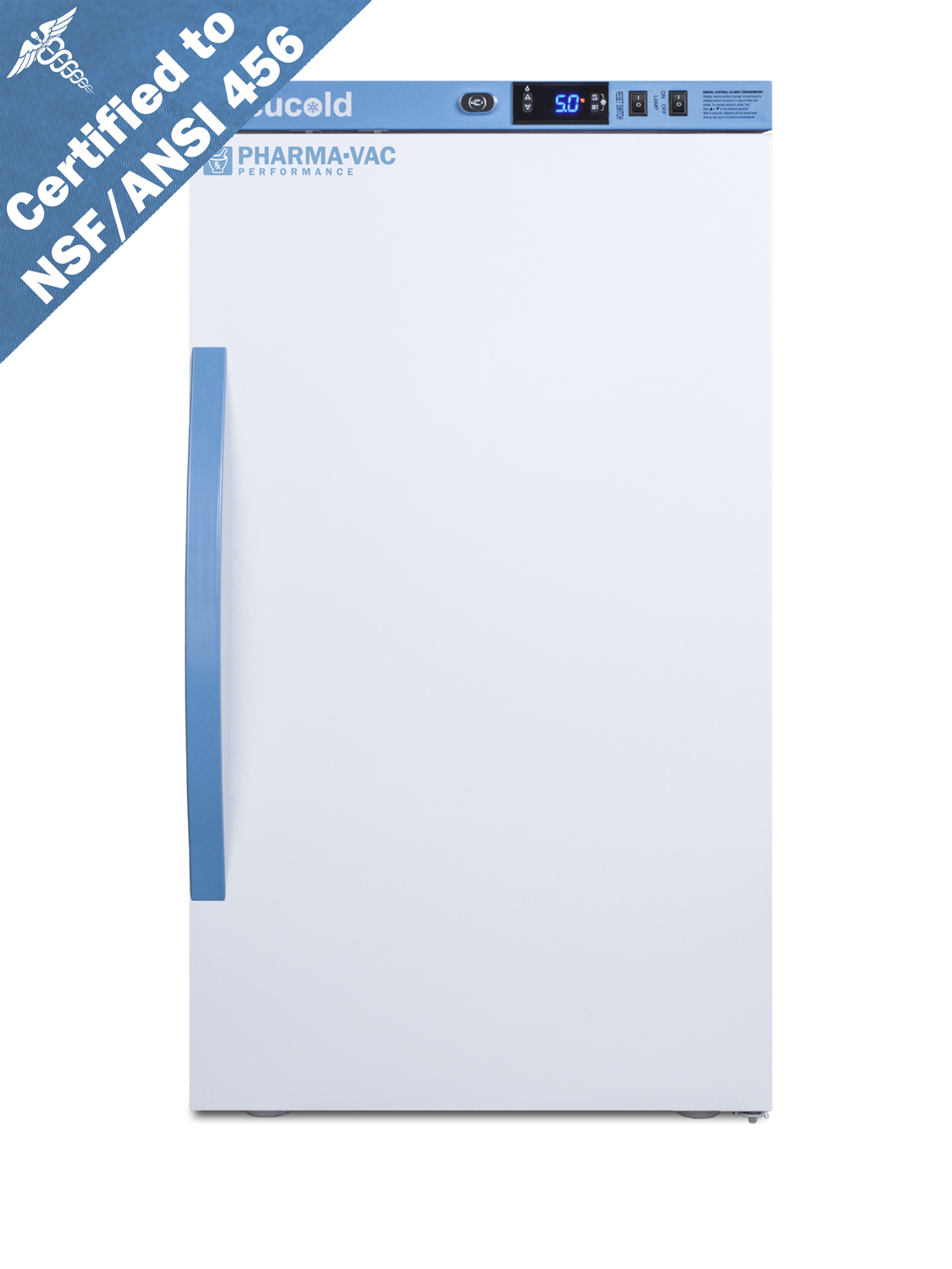 Summit 3 Cu.Ft. Counter Height Vaccine Refrigerator, Certified to NSF/ANSI 456 Vaccine Storage Standard