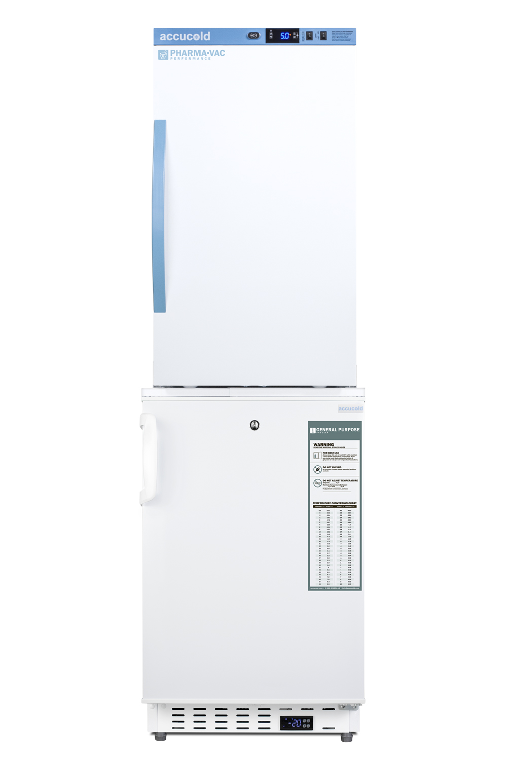 Summit 20 Wide Vaccine Refrigerator/Freezer Combination