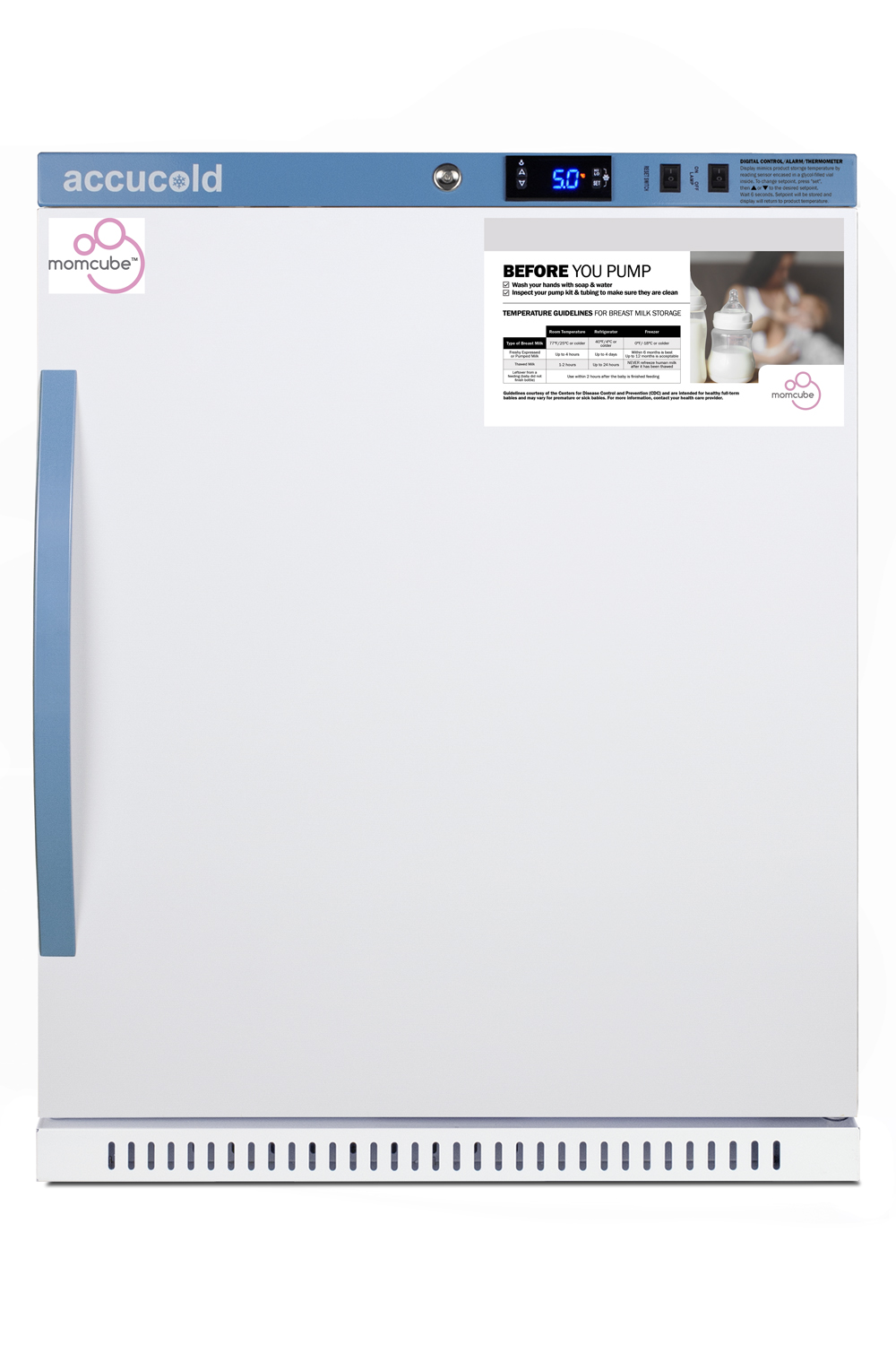 Summit 6 Cu.Ft. MOMCUBE® Breast Milk Refrigerator, ADA Height