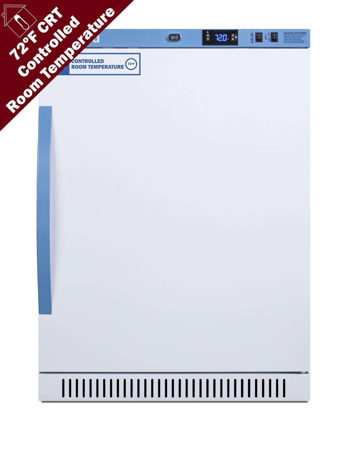 Summit 6 Cu.Ft. ADA Height Upright Controlled Room Temperature Cabinet