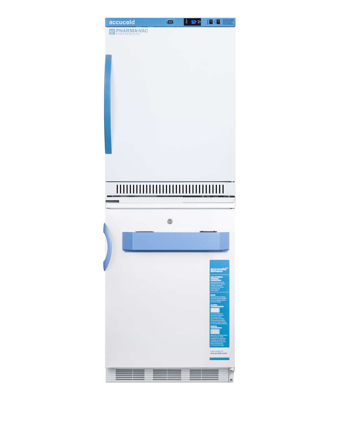 Summit 24 Wide All-Refrigerator/All-Freezer Combination