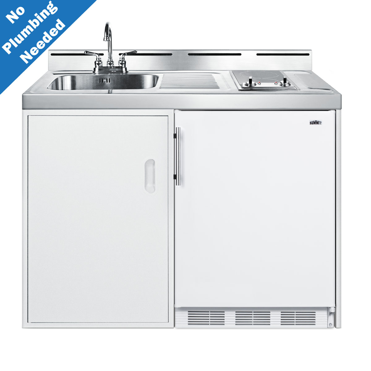 Summit 48 Wide All-In-One Kitchenette, No Plumbing Needed