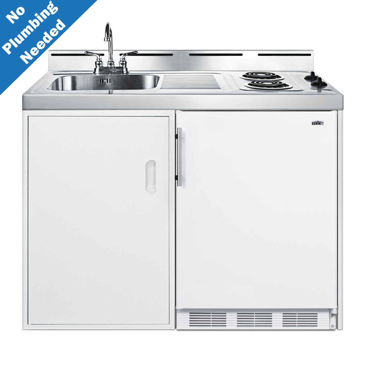 Summit 48 Wide All-In-One Kitchenette, No Plumbing Needed