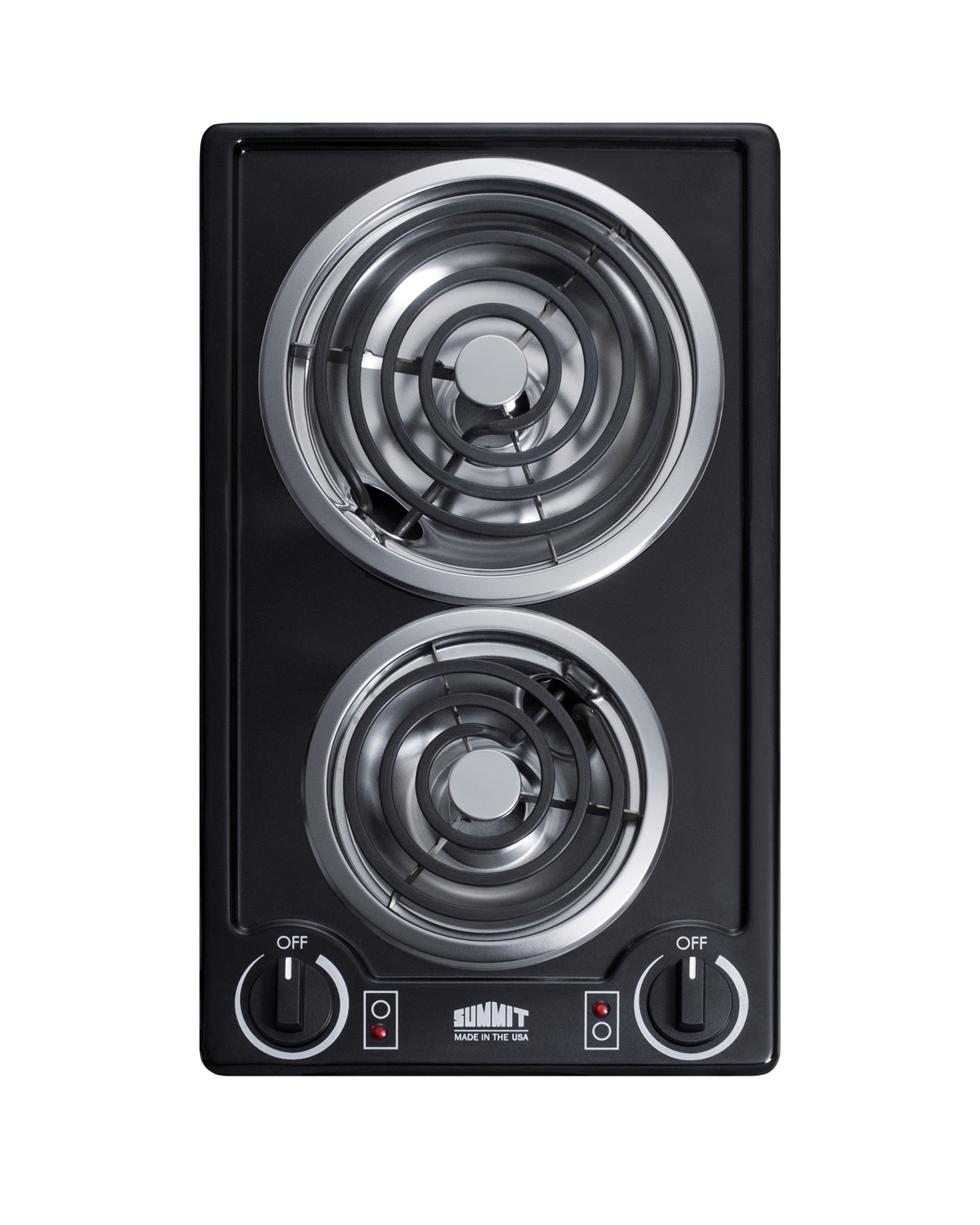 Summit 12 Wide 115V 2-Burner Coil Cooktop