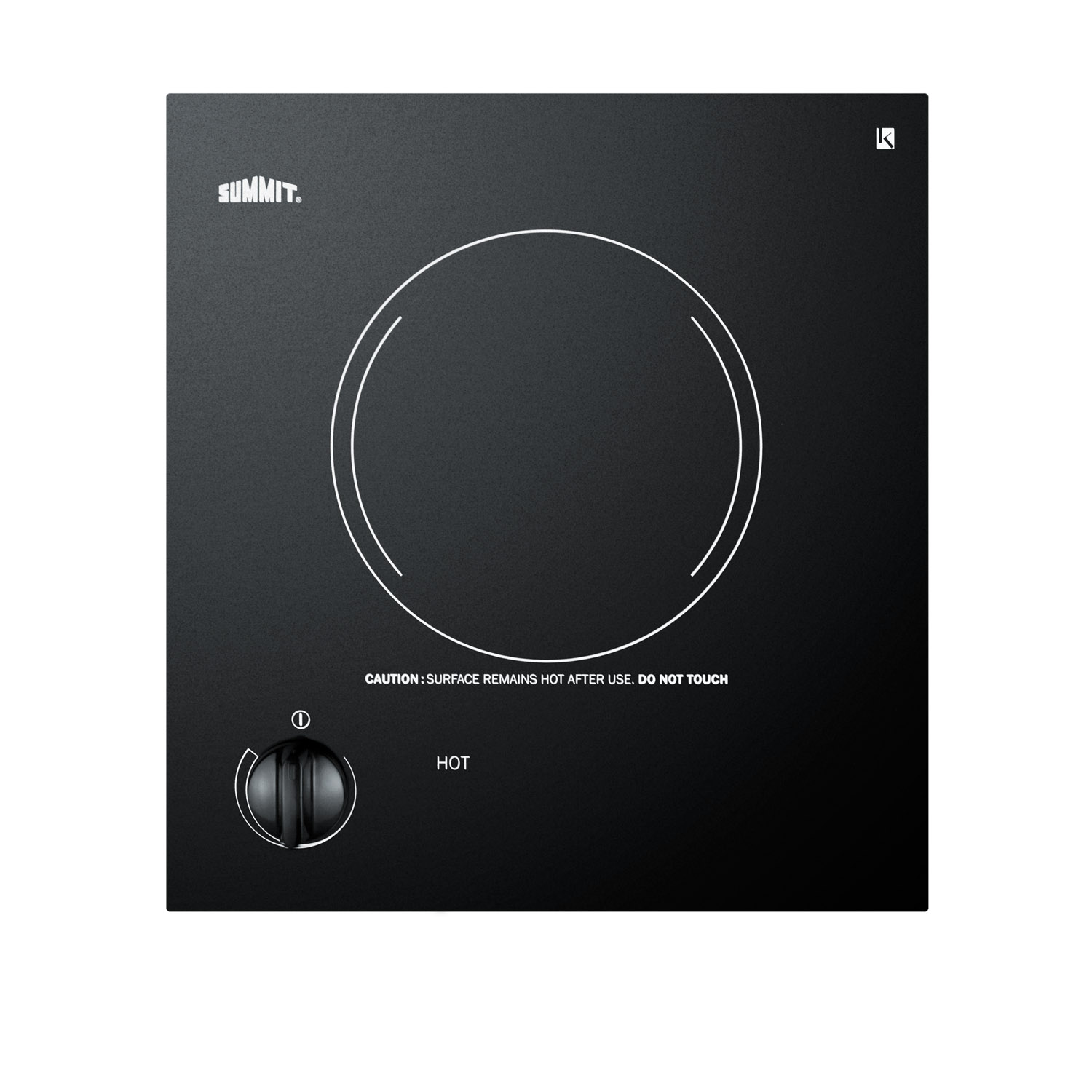 Summit 12 Wide 115V 1-Burner Radiant Cooktop