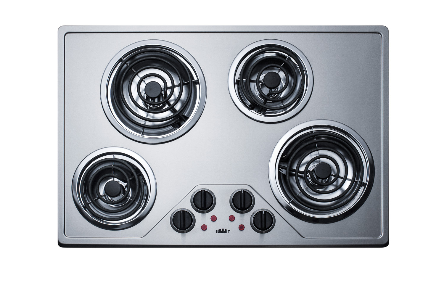 Summit 30 Wide 230V 4-Burner Coil Cooktop