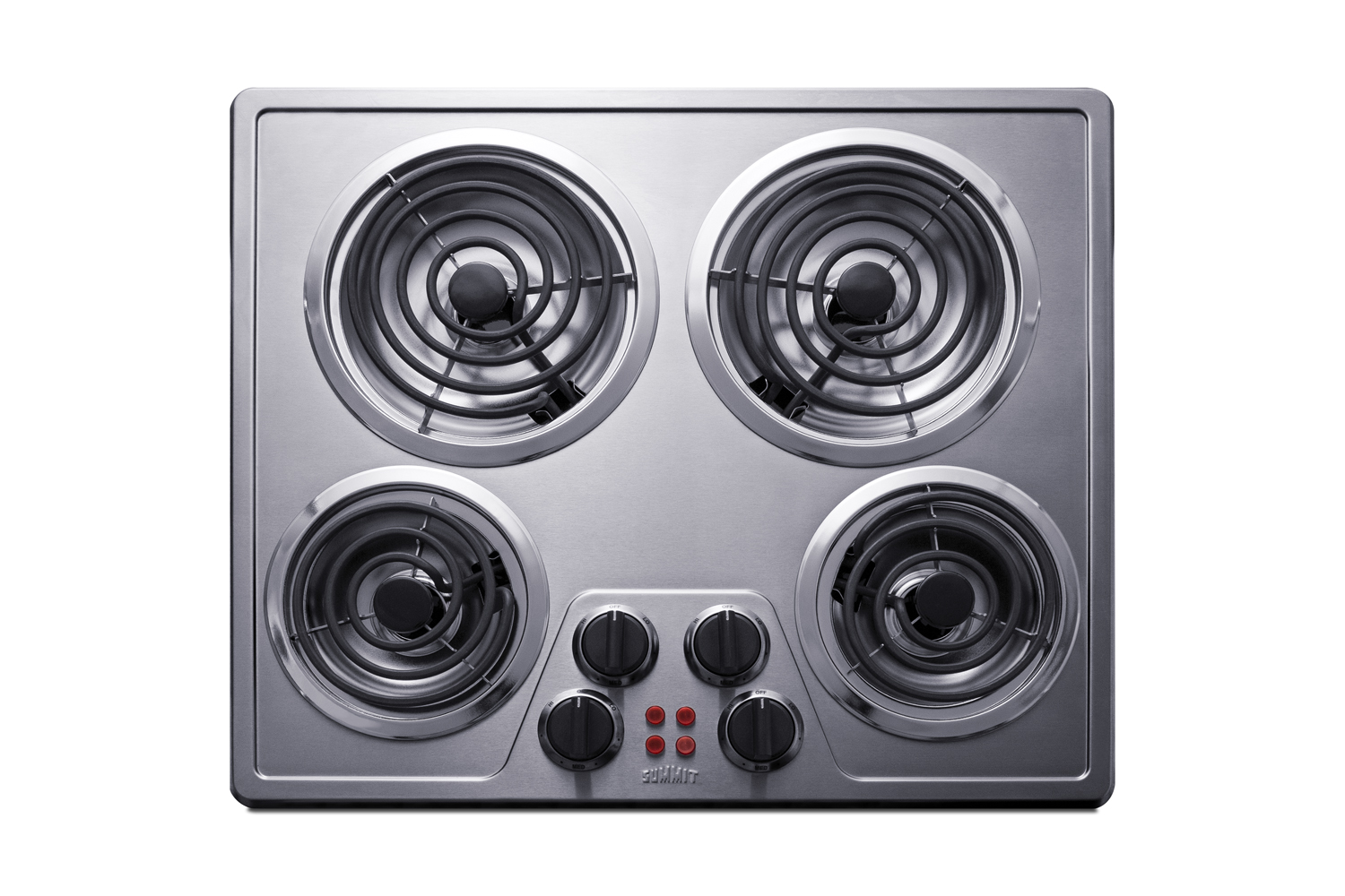 Summit 24 Wide 240V 4-Burner Coil Cooktop