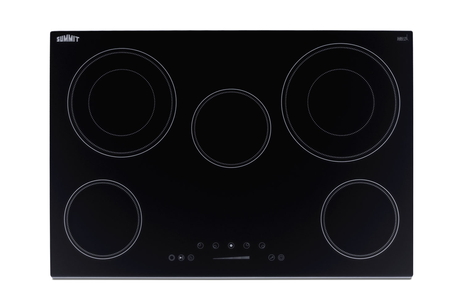 Summit 30 Wide 208-240V 5-Burner Radiant Cooktop
