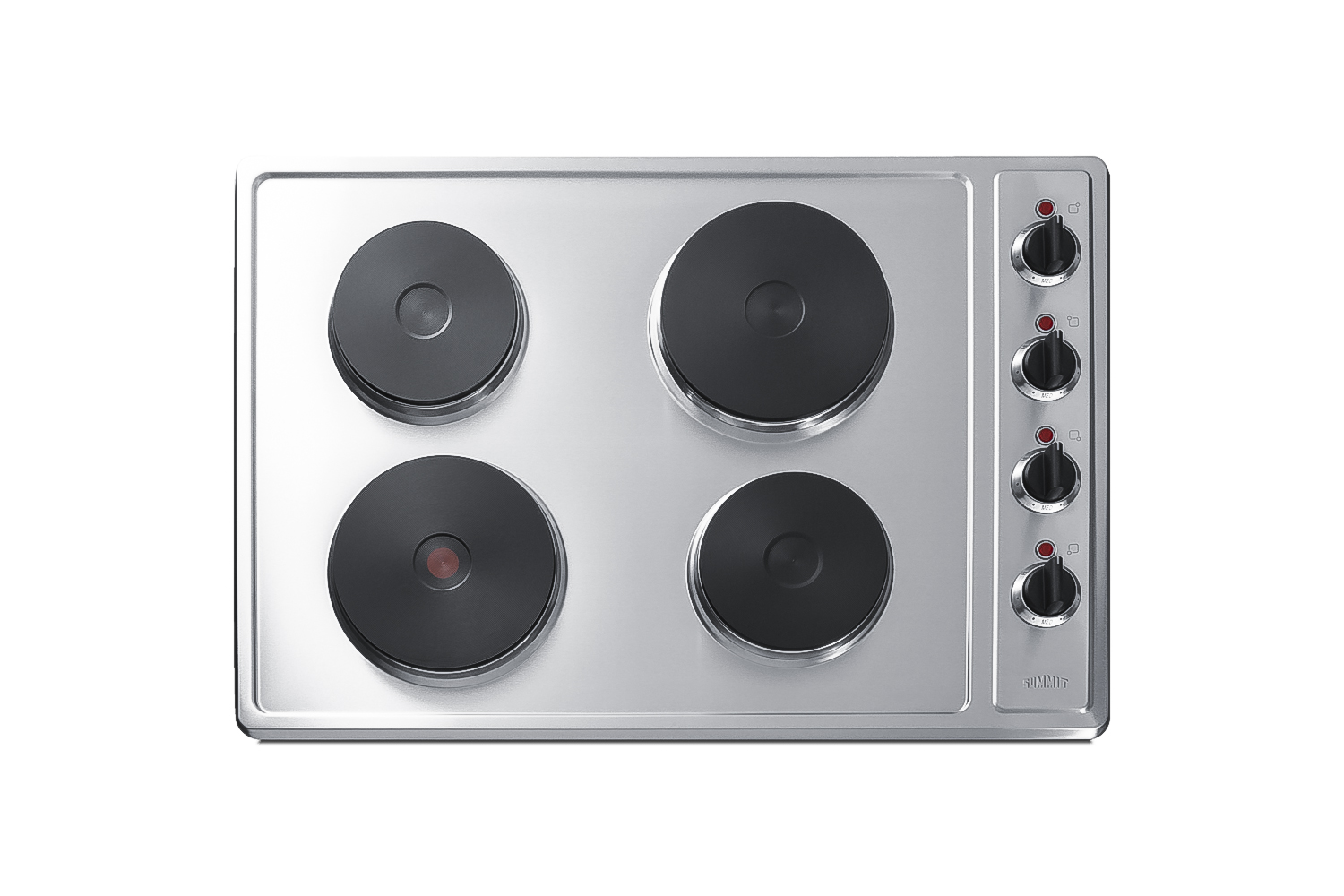 Summit 30 Wide 208/240V 4-Burner Solid Disk Cooktop
