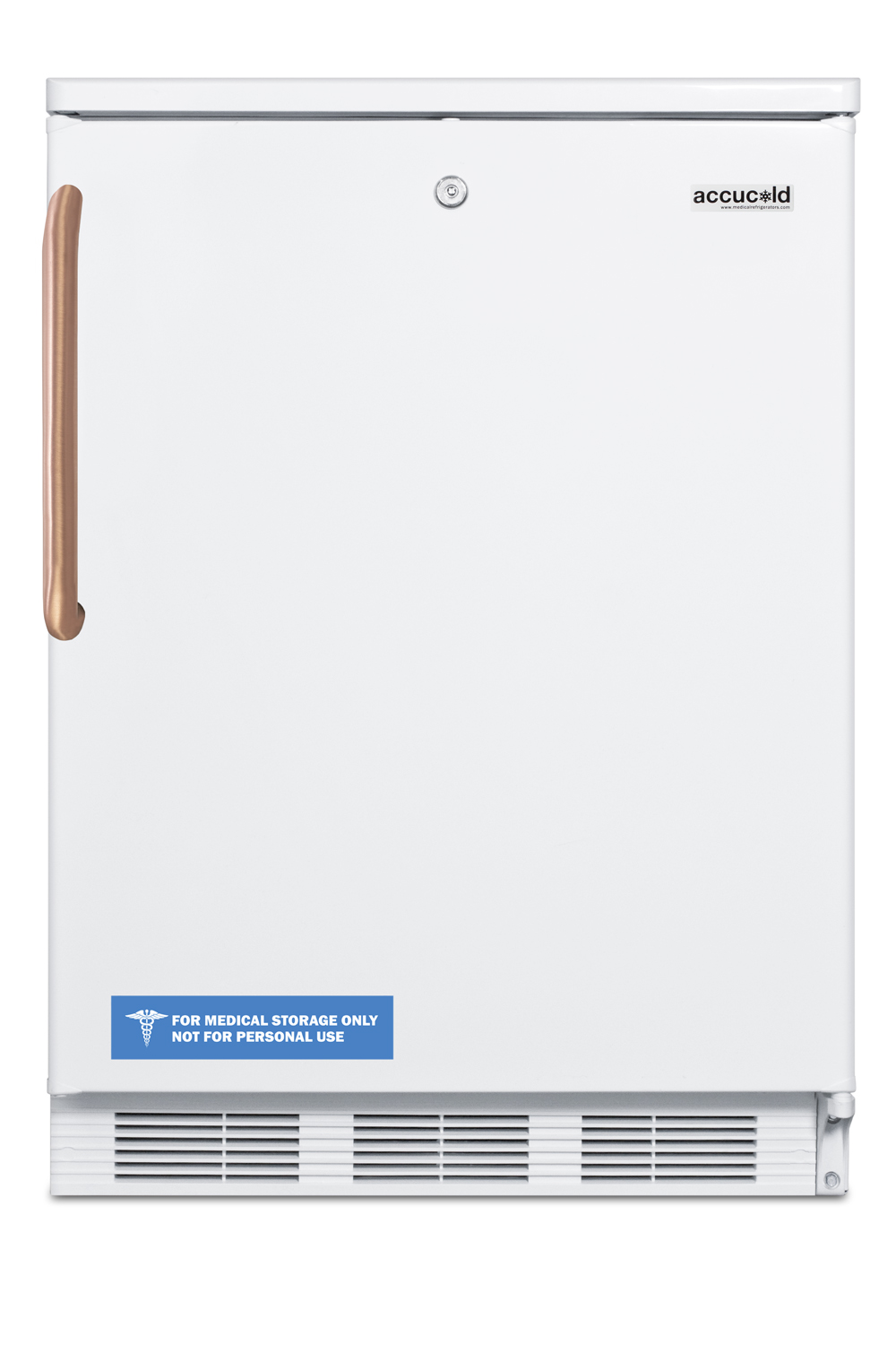 Summit 24 Wide All-Refrigerator with Antimicrobial Pure Copper Handle