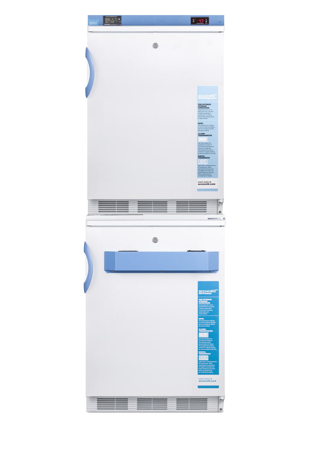 Summit 24 Wide All-Refrigerator/All-Freezer Combination