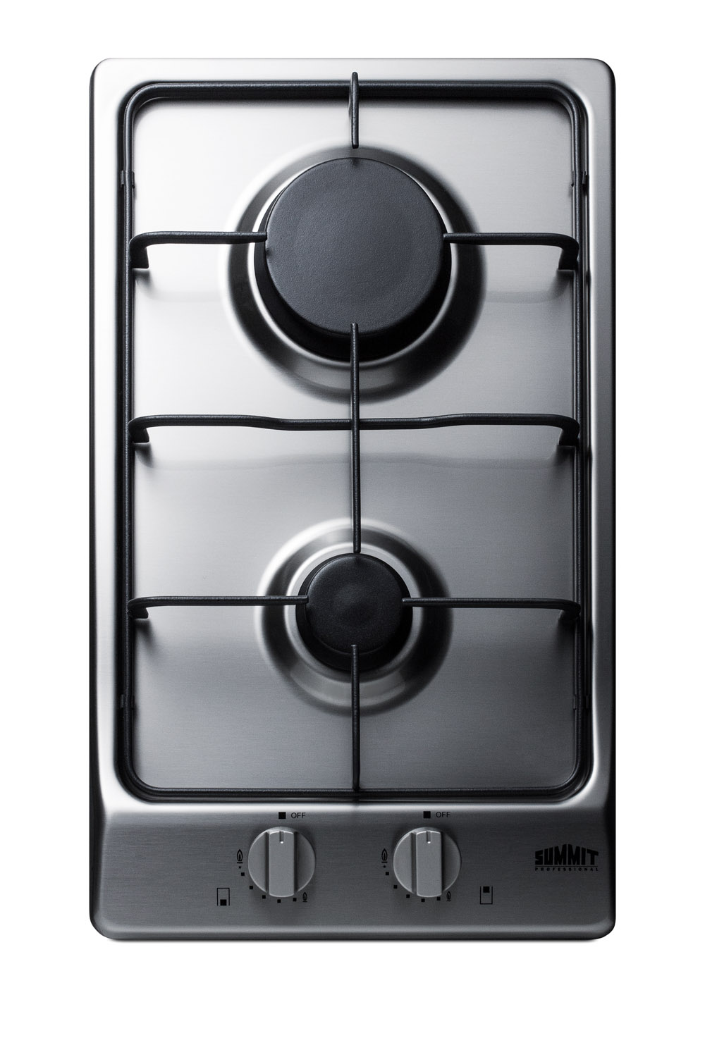Summit 12 Wide 2-Burner Gas Cooktop