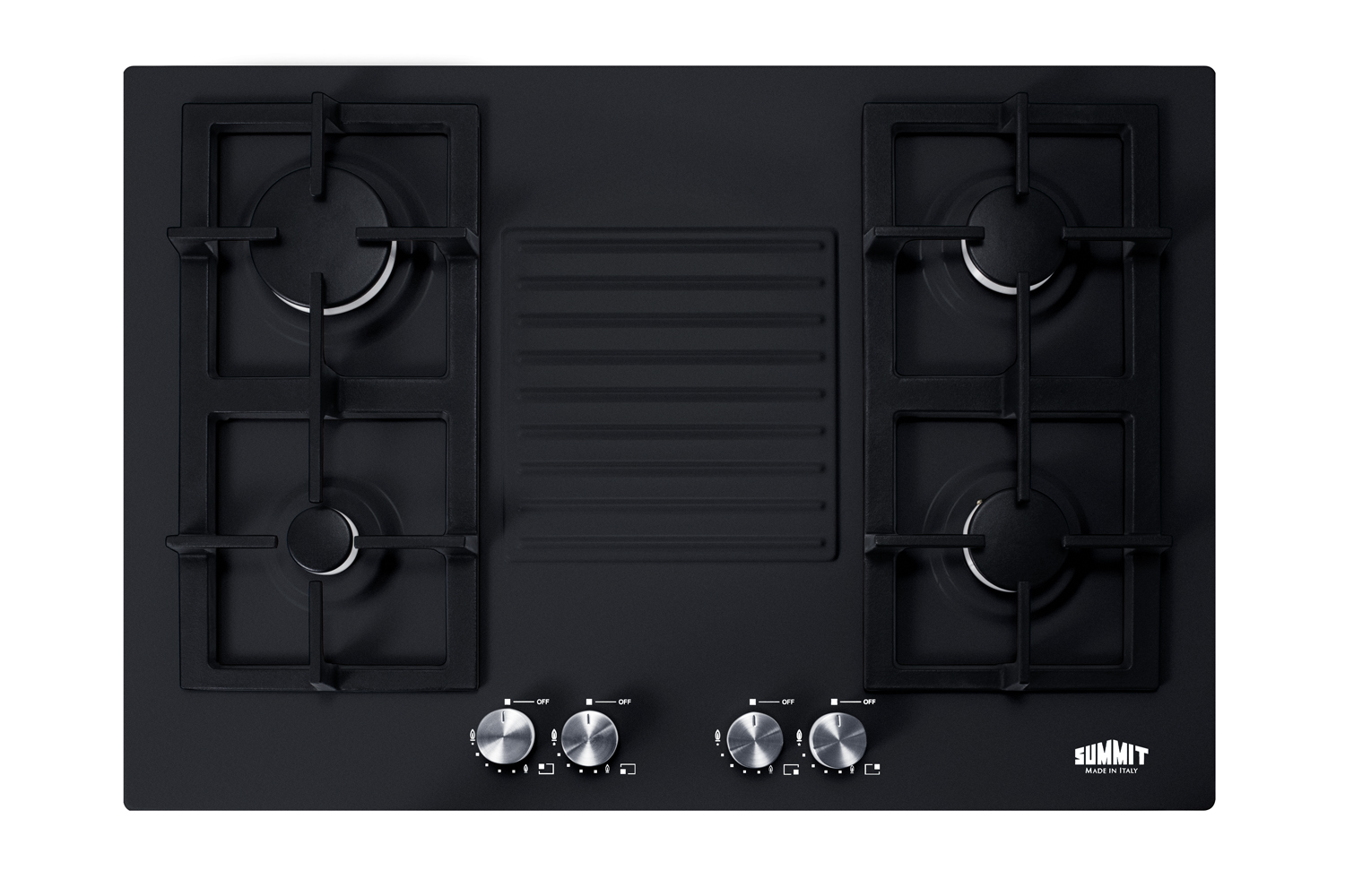 Summit 30 Wide 4-Burner Gas Cooktop