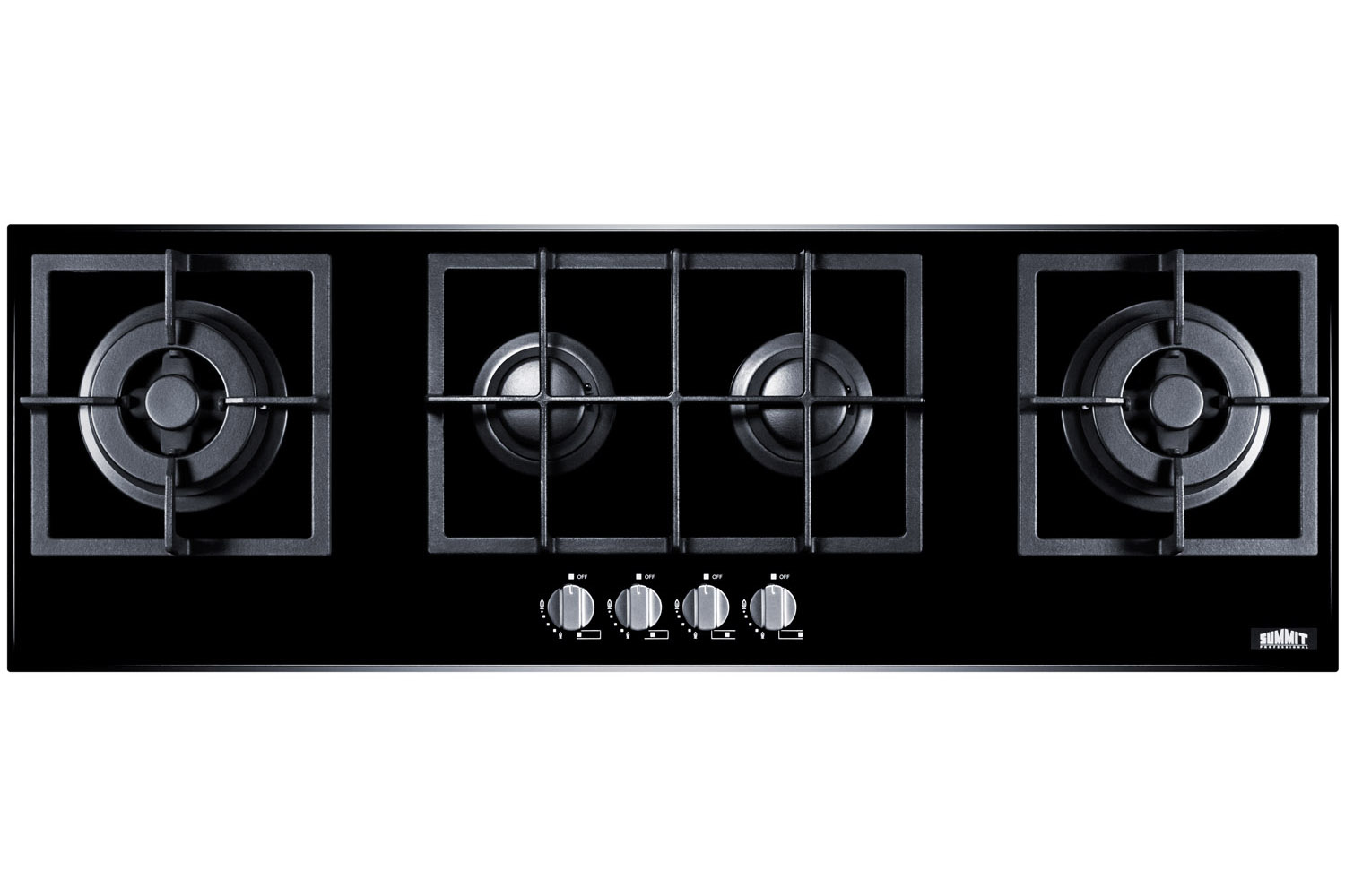 Summit 44 Wide 4-Burner Gas Cooktop