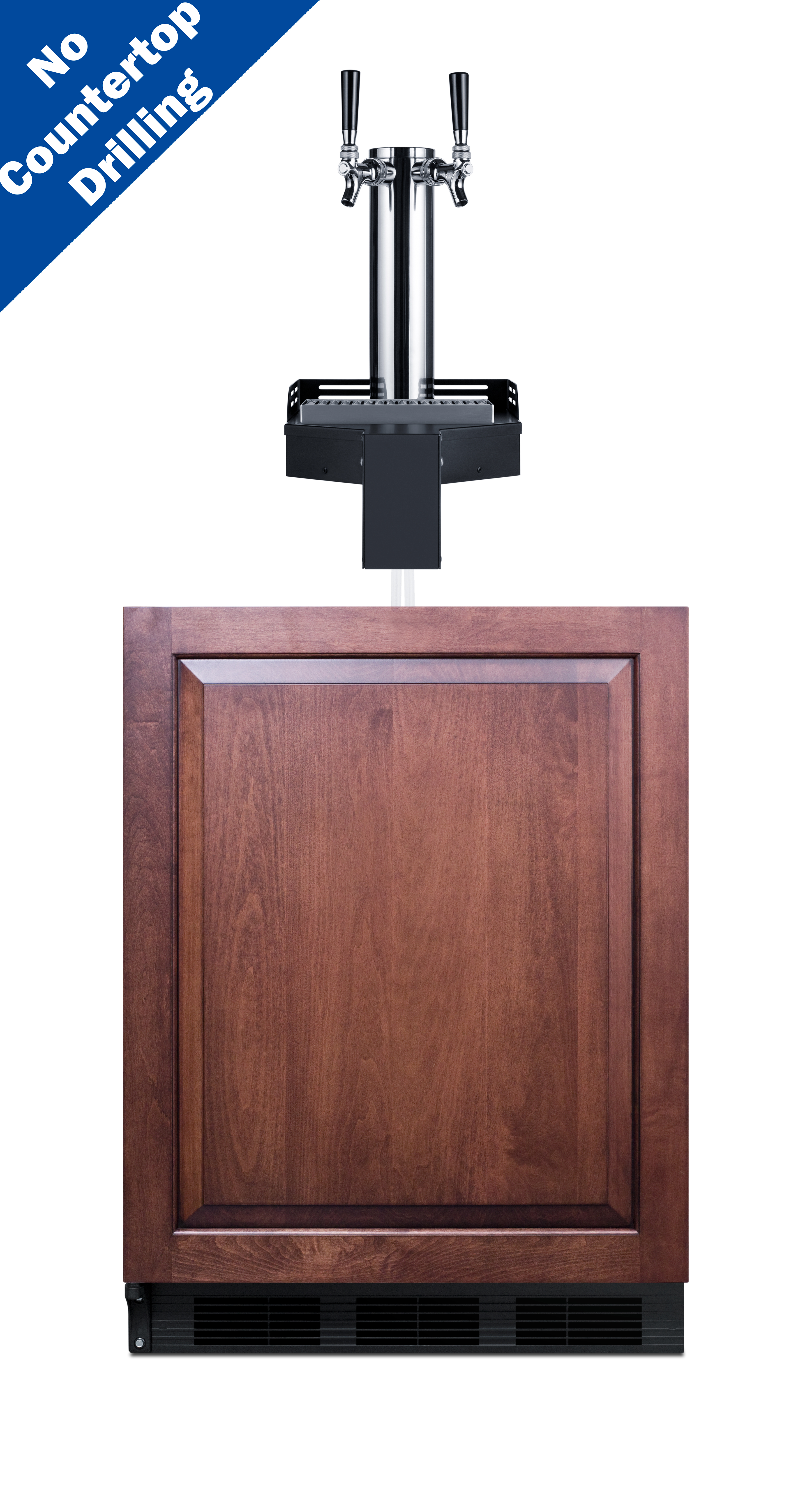 Summit 24 Wide Built-In Floating Tap Beer Kegerator, ADA-Compliant