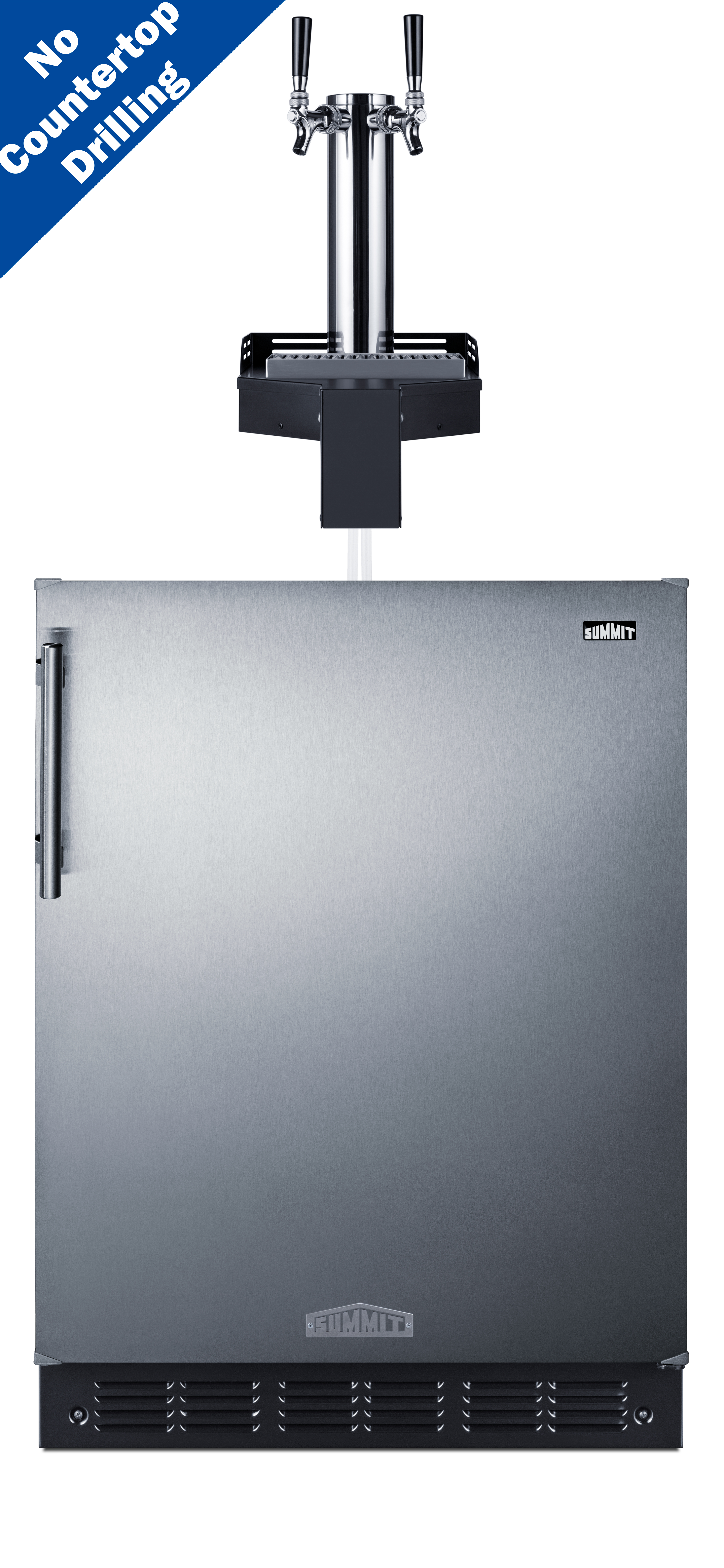 Summit 24 Wide Built-In Floating Tap Cold Brew Kegerator, ADA-Compliant