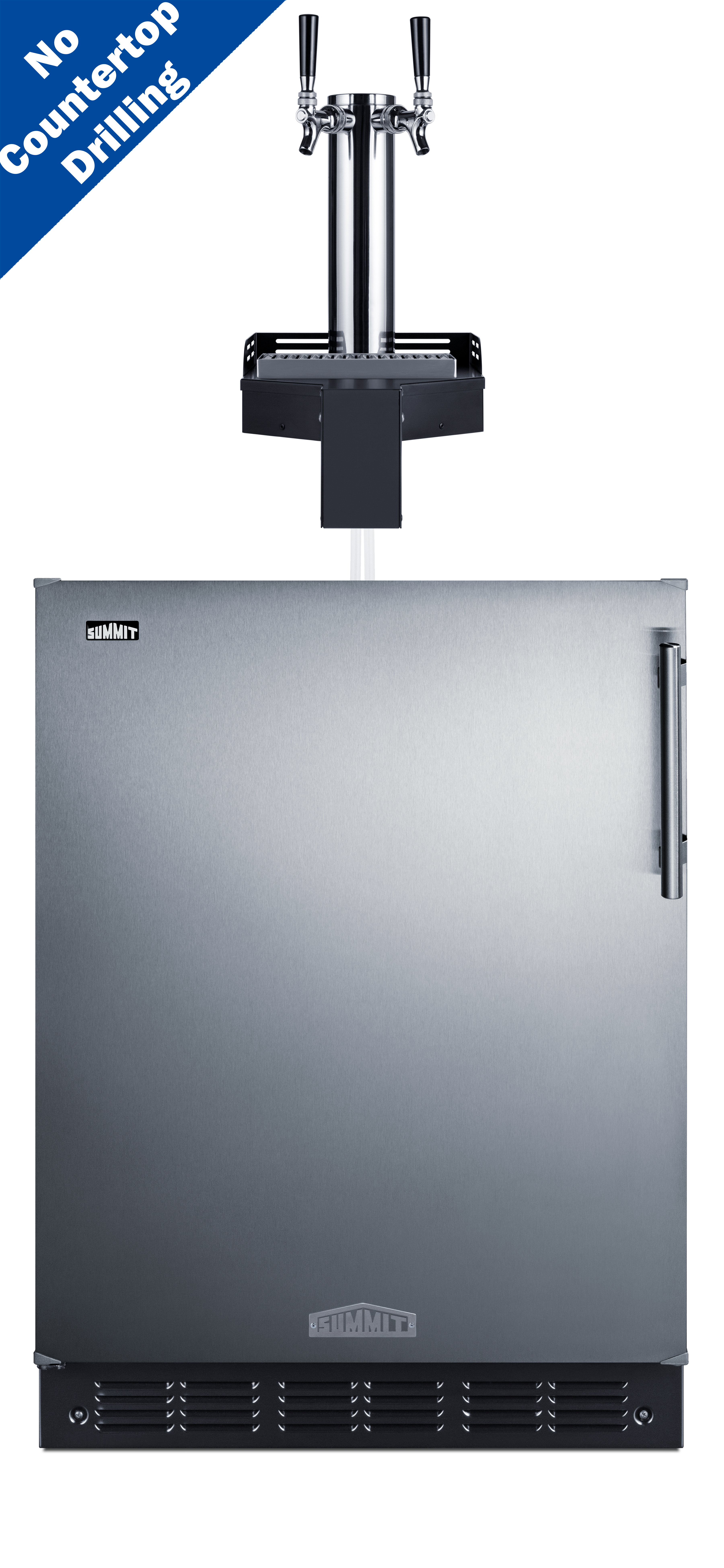 Summit 24 Wide Built-In Floating Tap Cold Brew Kegerator, ADA-Compliant