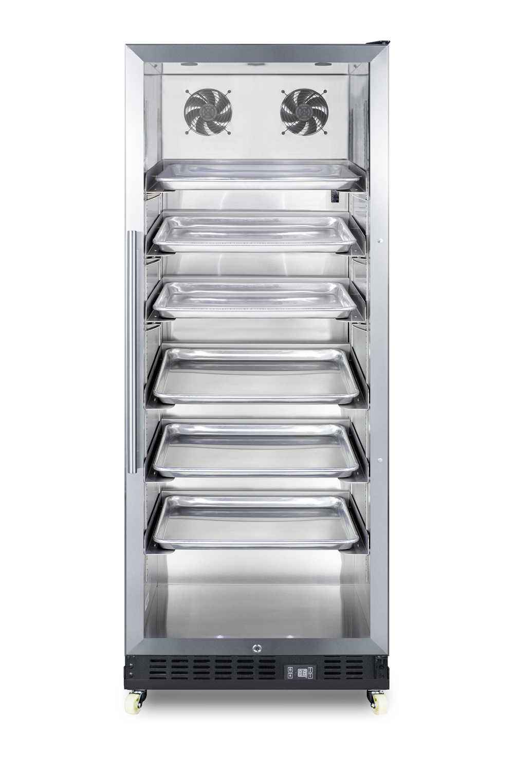 Summit 24 Wide Mini Reach-In Beverage Center with Dolly