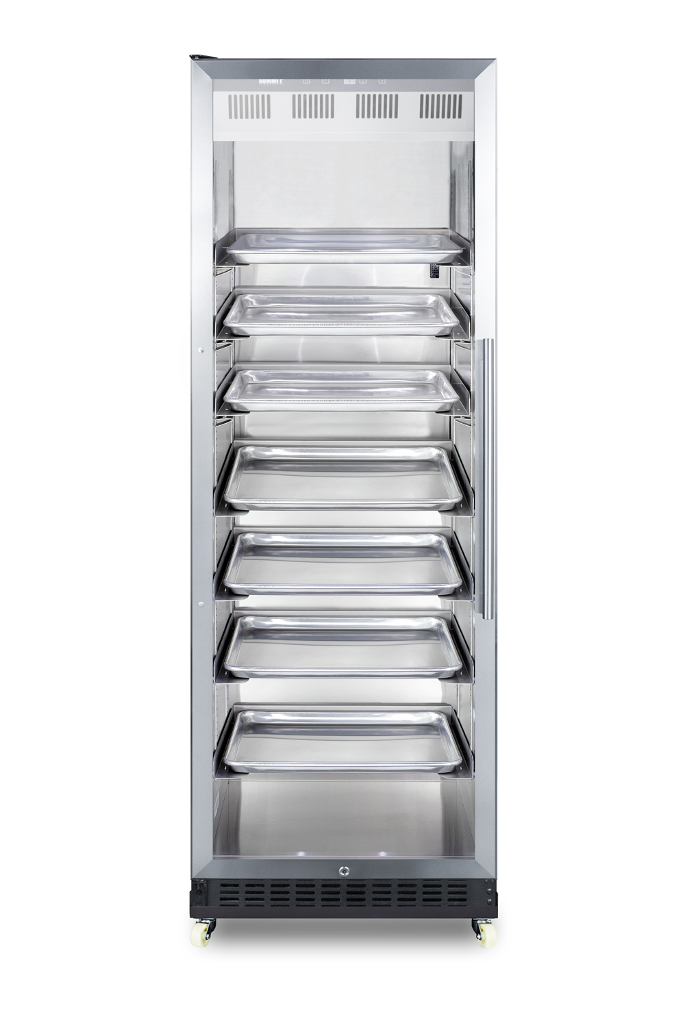 Summit 24 Wide Mini Reach-In Beverage Center with Dolly
