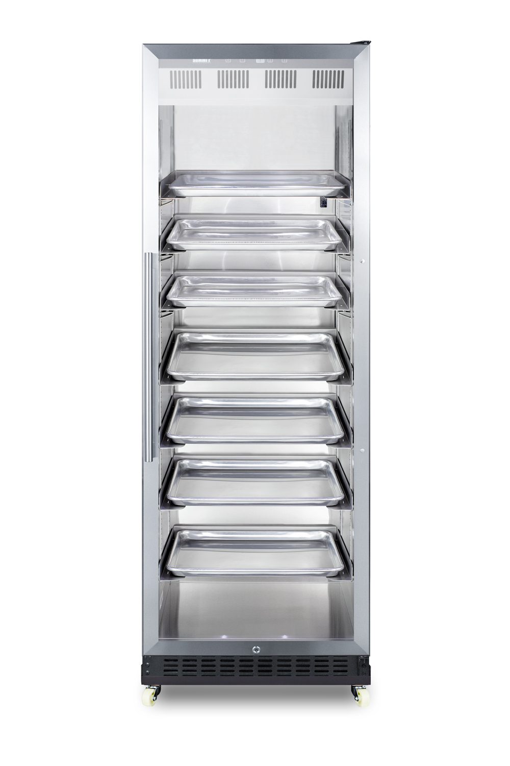 Summit 24 Wide Mini Reach-In Beverage Center with Dolly