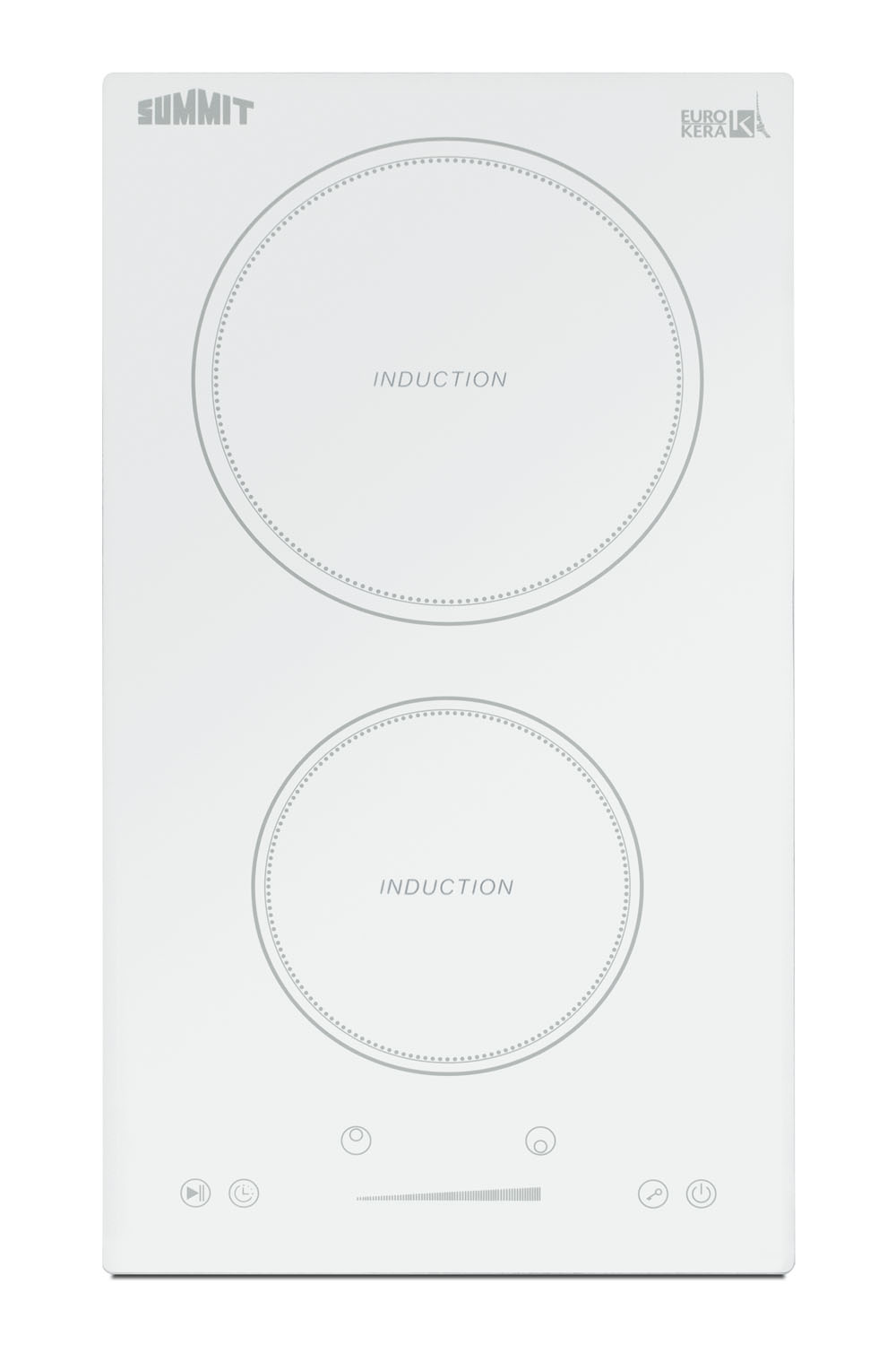 Summit 12 Wide 208-240V 2-Zone Induction Cooktop
