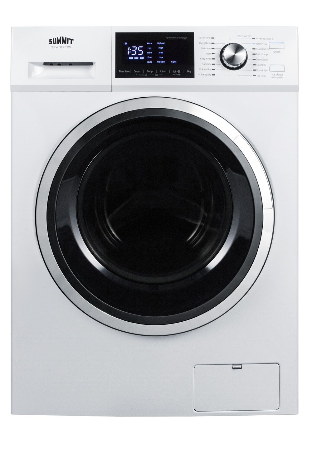 Summit 24 Wide 115V Washer/Dryer Combo