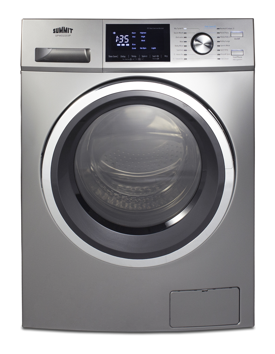 Summit 24 Wide 115V Washer/Dryer Combo