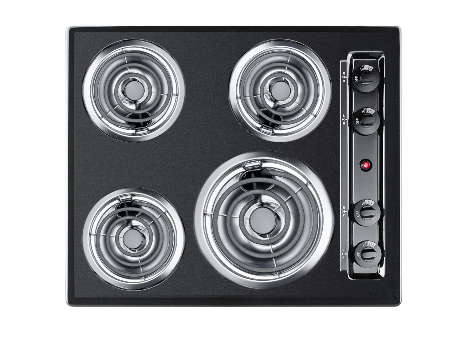 Summit 24 Wide 4-Burner Coil Cooktop